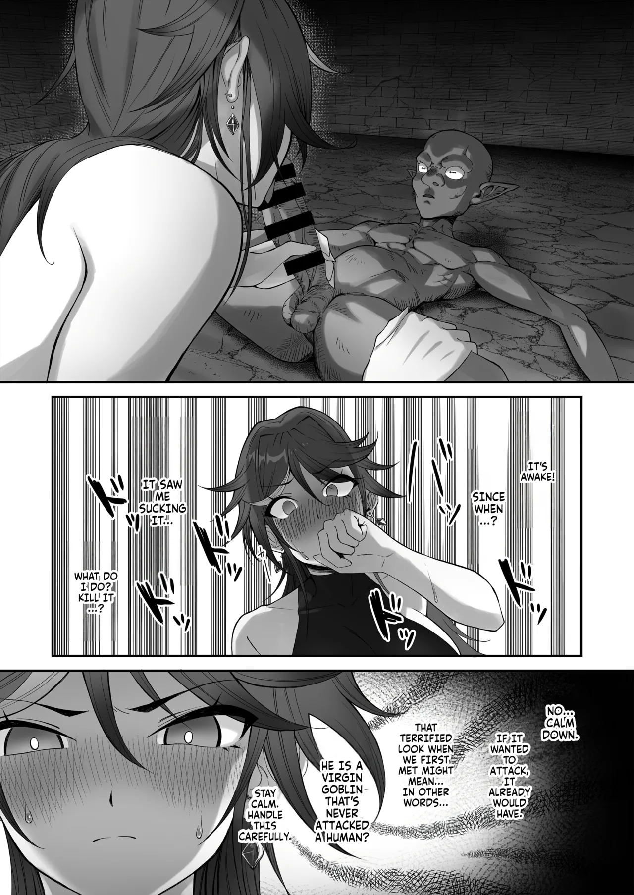 [Dekai Buki wa Roman (Tekkai Blade)] Inmon o Fuyo Sareta kara Goblin o Tsukatta Hanashi | The tale of how I got a lewd crest and used a coblin because of it! [English] [Fallen Games] - Page 20