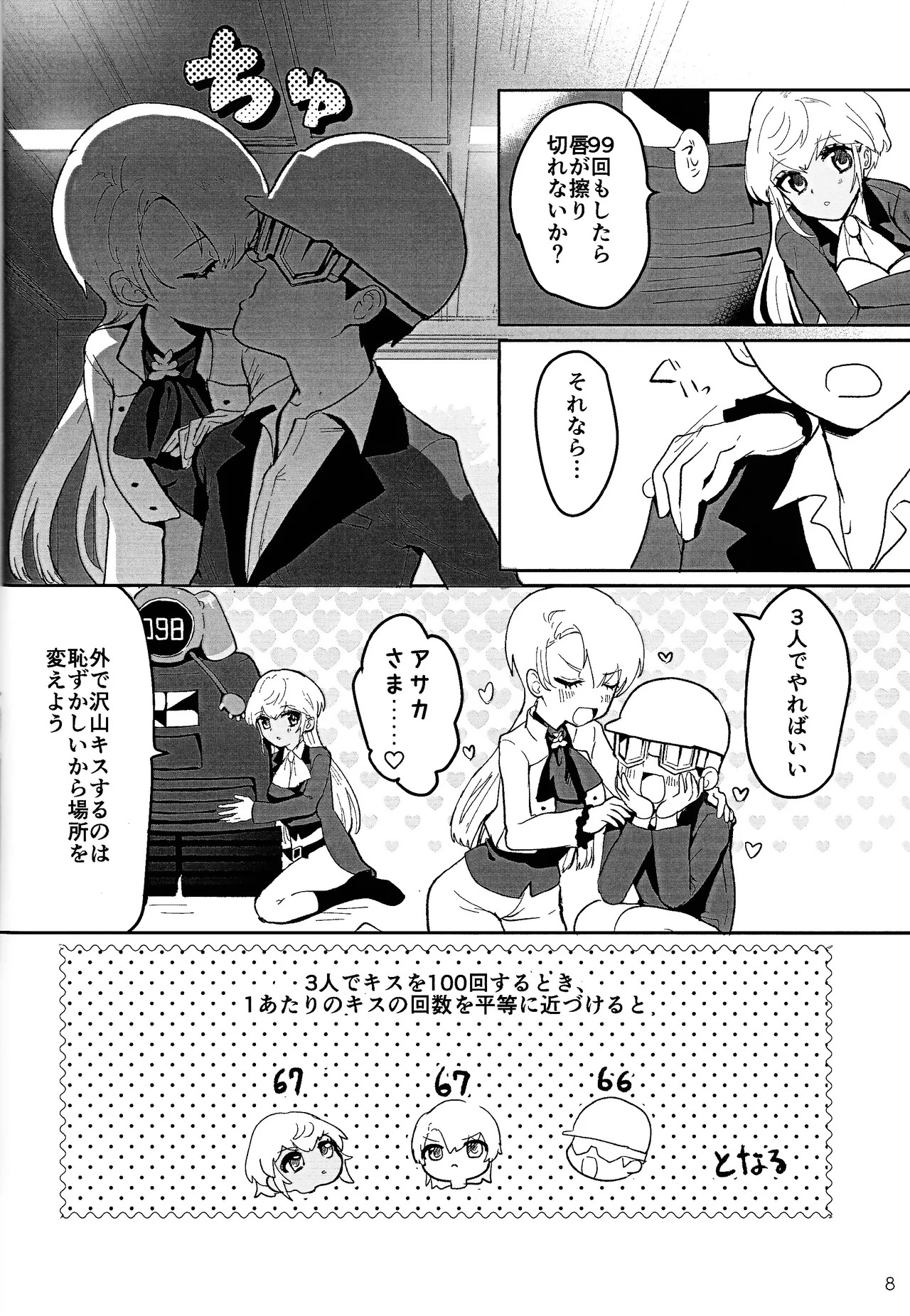 (C107) [Wan dorinku! (Yuzutarou)] Kisu 100-kai kaunta (Yu-Gi-Oh! SEVENS, Yu-Gi-O! GO RUSH!!!) - Page 9