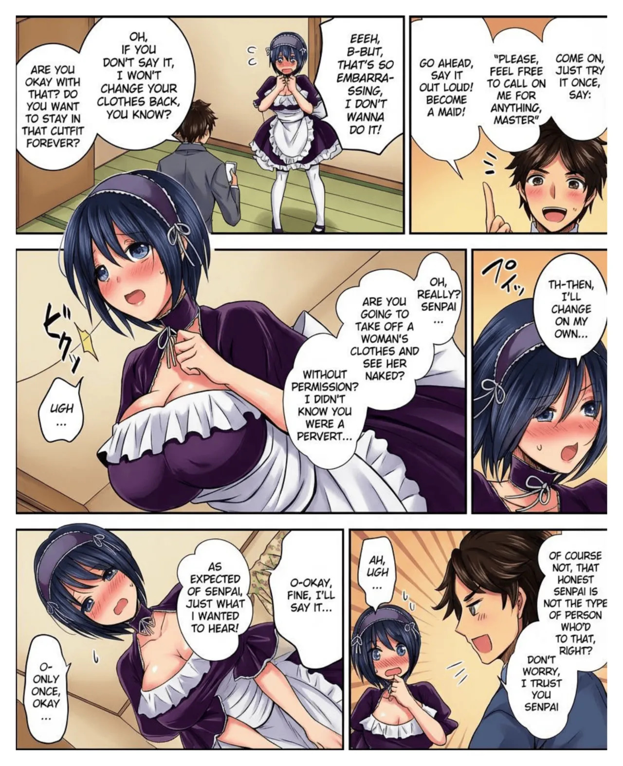 [Amuai Okashi Seisakusho (Matsuzono)] Costume Tengoku ~Shokuba no Kouhai to Irekawatte Kisekae Ningyou ni Sareru Boku~ [English] [Full color] - Page 10