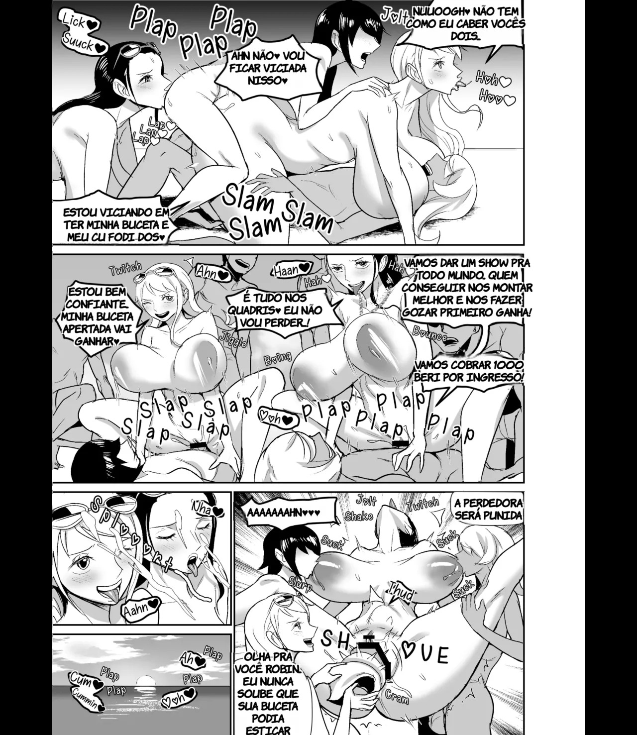 [REM9 (Hamiltan)] NamiRobi OneShota Vacance | NamiRobi OneShota Vacation (One Piece) (TR-303) [Portuguese-BR] - Page 39