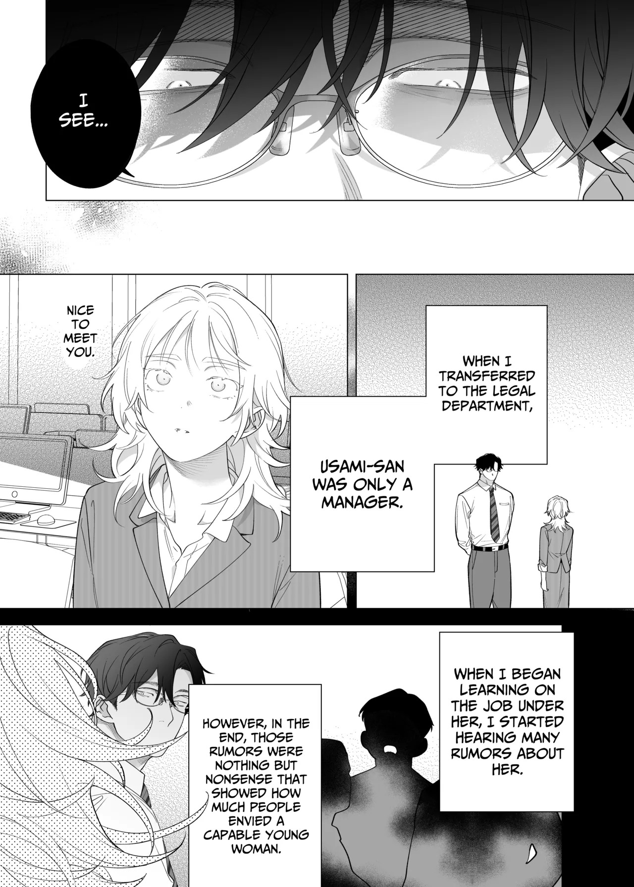 [THE WAIDAN (Pokerou, Yasuda Meshimeshi)] [XL Size Fiancé x Spine Arching Orgasms] I Am The One Who Gets To Love Small & Cool Manager Usami [English] [Nameless] [Digital] - Page 21