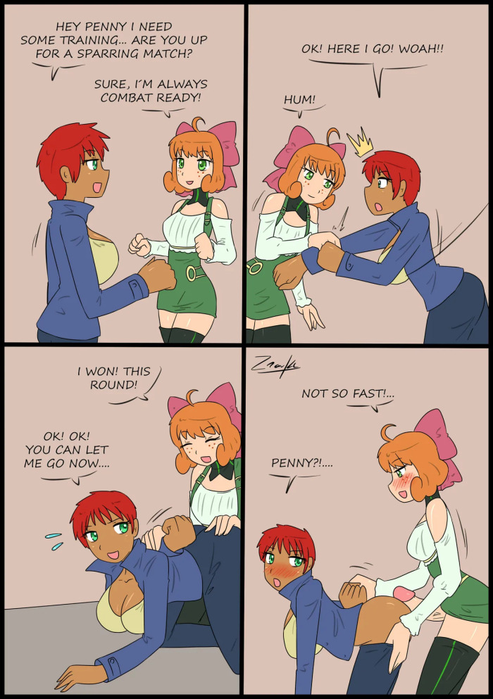 [zronku] Sparring issues (Futanari) [english]