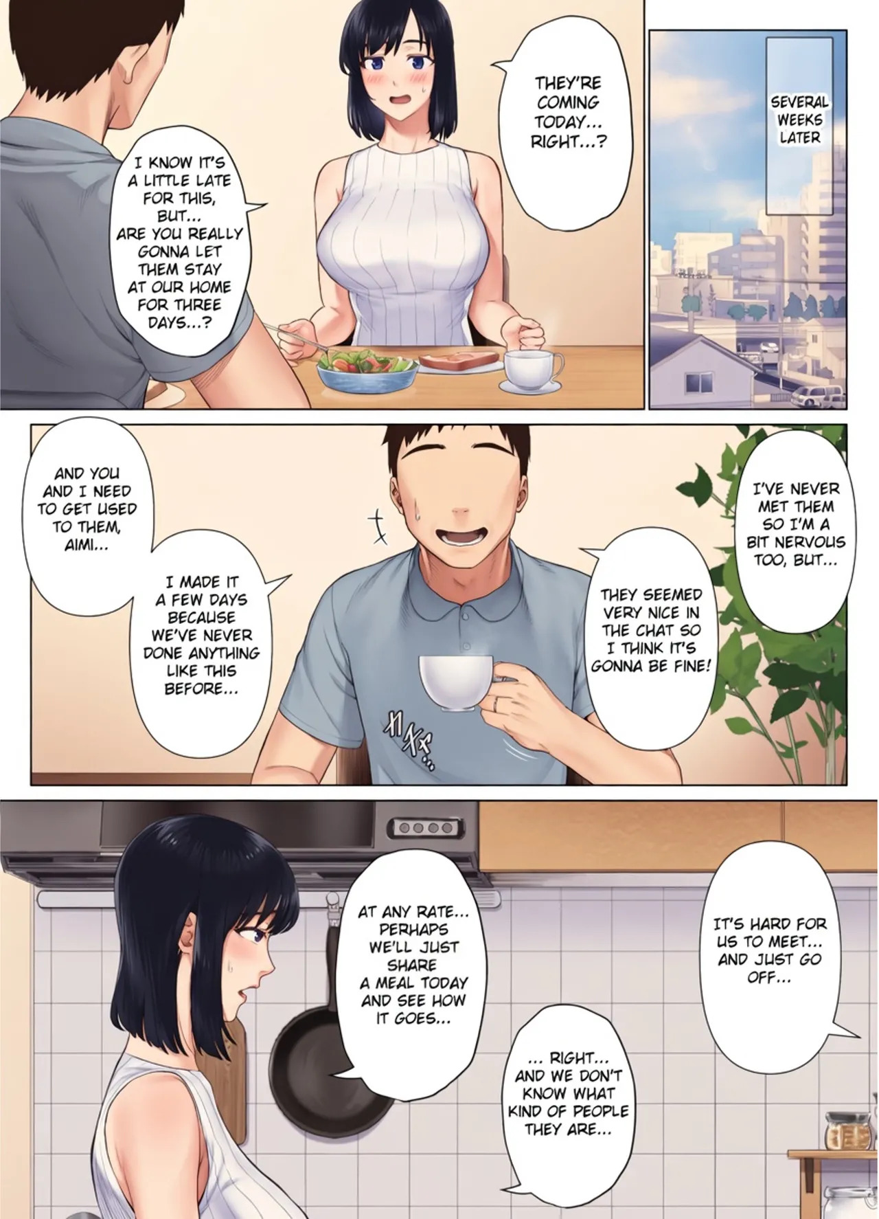 [Mitsumitsu Niku (Hikitogu)] LeveChi na Swapping 1 ~Seiheki ni Mezameru Otto Hen~ [Colored] [Decensored] - Page 14