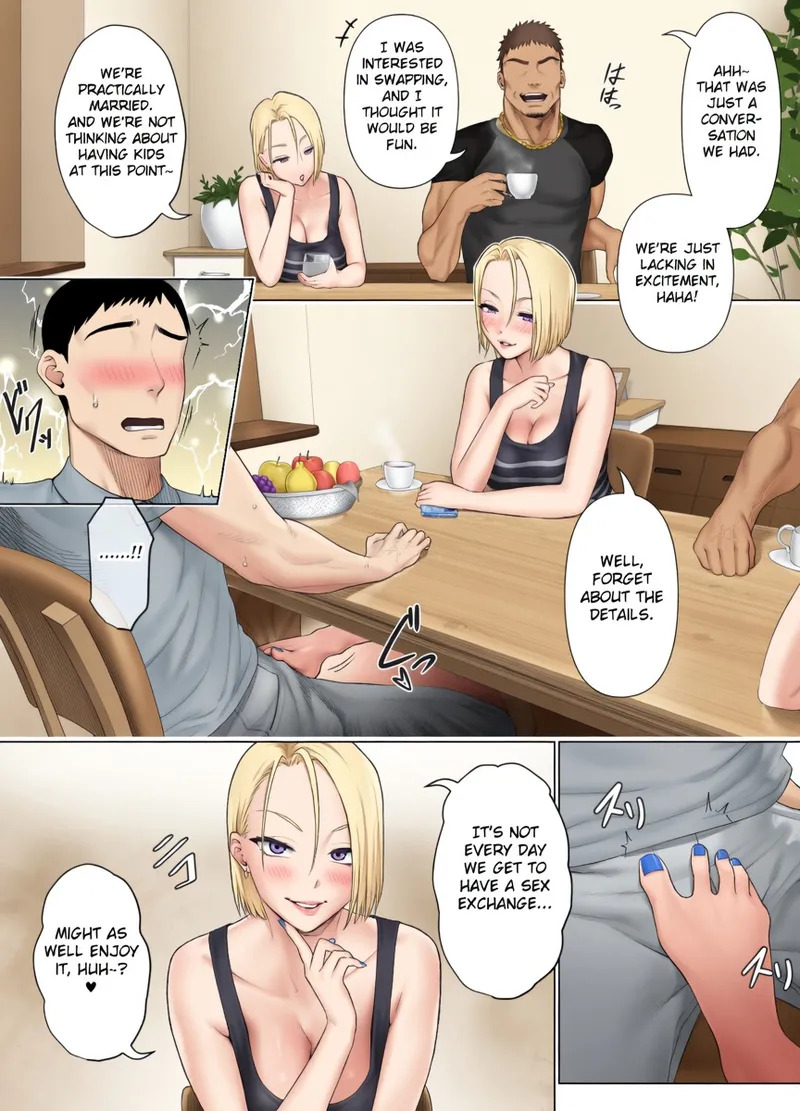 [Mitsumitsu Niku (Hikitogu)] LeveChi na Swapping 1 ~Seiheki ni Mezameru Otto Hen~ [Colored] [Decensored] - Page 18