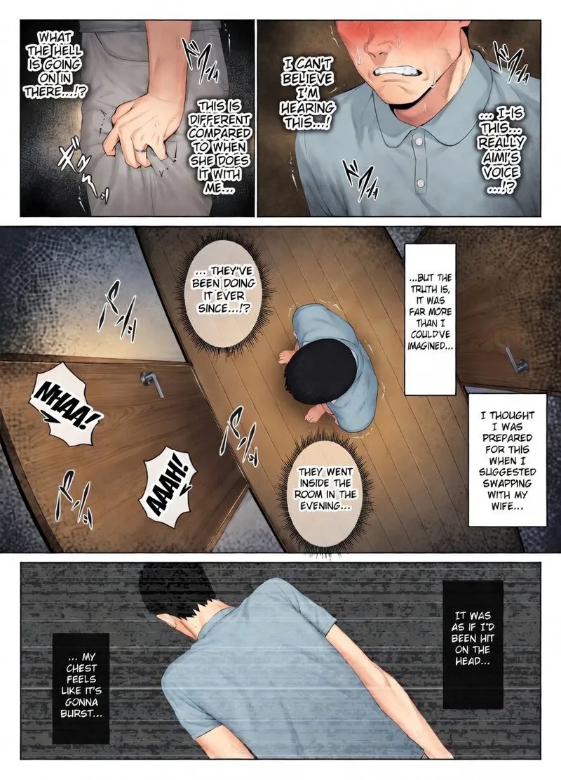 [Mitsumitsu Niku (Hikitogu)] LeveChi na Swapping 1 ~Seiheki ni Mezameru Otto Hen~ [Colored] [Decensored] - Page 35