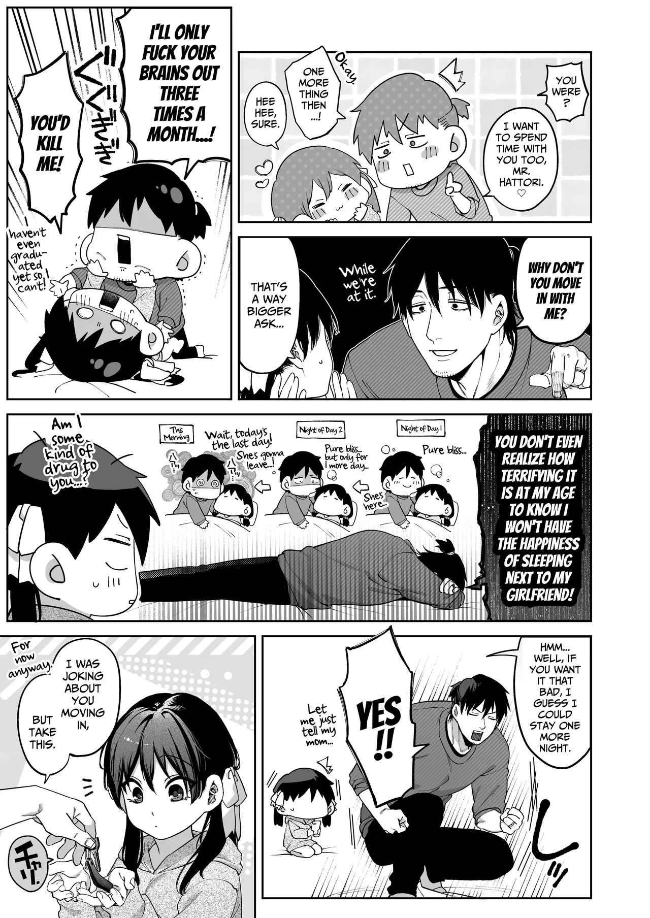 Mr. Hattori Doesn't Need a Girlfriend Cont'd! ~We're finally alone, so can I fuck your brains out?~ - Page 85