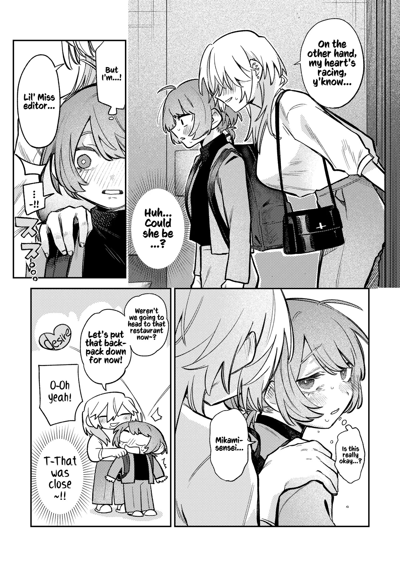 [Dozuke Taira Yuri Teikoku (Suzuo)] Urekko Mangaka-san to Shigodeki Henshuu-san | Popular Manga Artist and Work Adept Editor [English] [Kusanuu] - Page 11