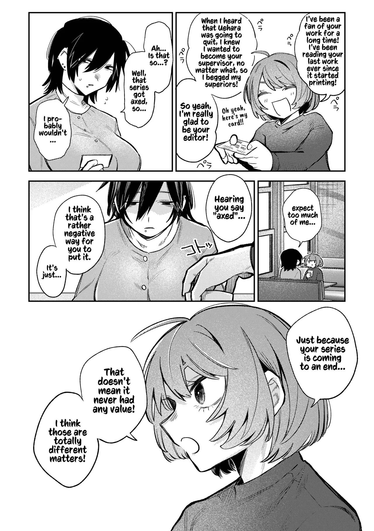 [Dozuke Taira Yuri Teikoku (Suzuo)] Urekko Mangaka-san to Shigodeki Henshuu-san | Popular Manga Artist and Work Adept Editor [English] [Kusanuu] - Page 14