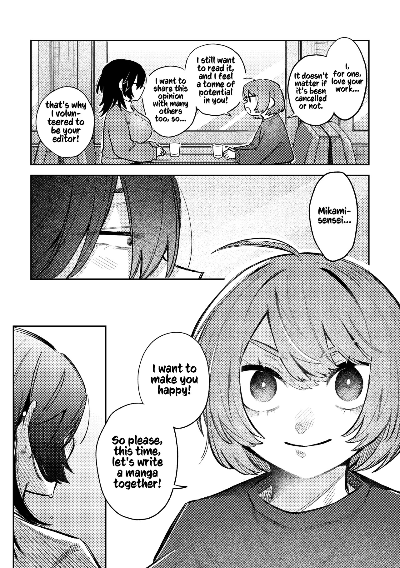 [Dozuke Taira Yuri Teikoku (Suzuo)] Urekko Mangaka-san to Shigodeki Henshuu-san | Popular Manga Artist and Work Adept Editor [English] [Kusanuu] - Page 15