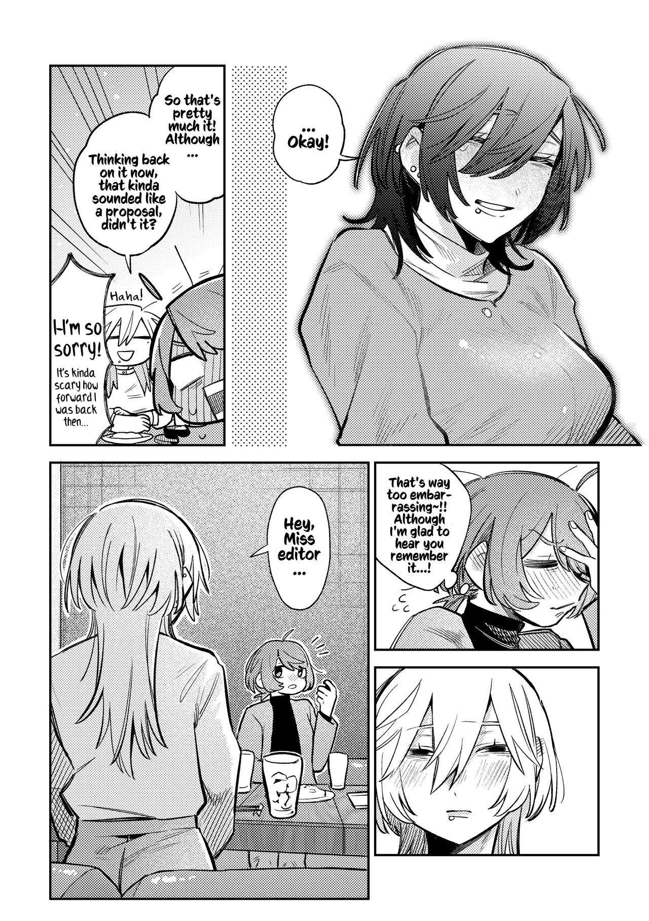 [Dozuke Taira Yuri Teikoku (Suzuo)] Urekko Mangaka-san to Shigodeki Henshuu-san | Popular Manga Artist and Work Adept Editor [English] [Kusanuu] - Page 16