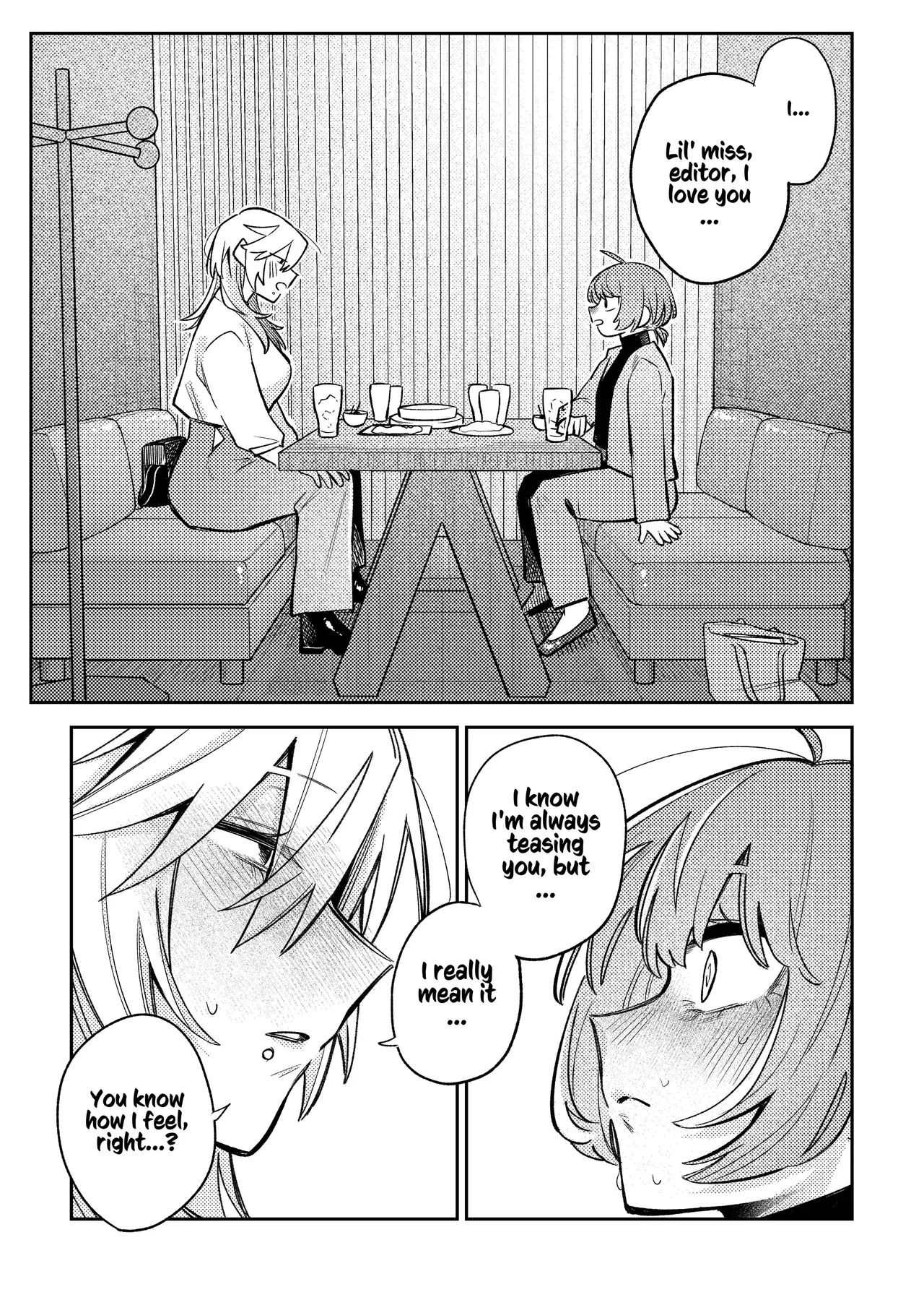[Dozuke Taira Yuri Teikoku (Suzuo)] Urekko Mangaka-san to Shigodeki Henshuu-san | Popular Manga Artist and Work Adept Editor [English] [Kusanuu] - Page 17