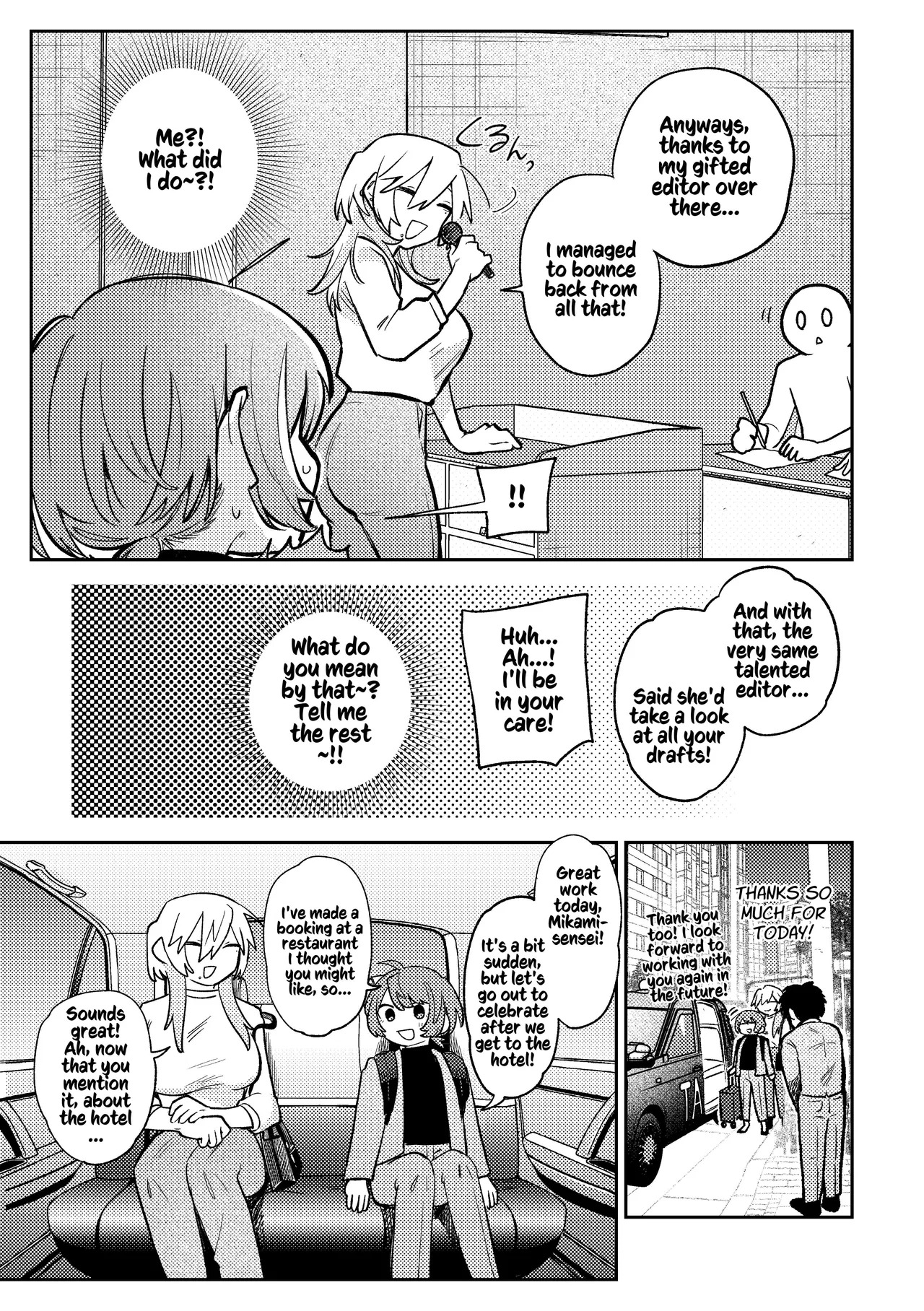[Dozuke Taira Yuri Teikoku (Suzuo)] Urekko Mangaka-san to Shigodeki Henshuu-san | Popular Manga Artist and Work Adept Editor [English] [Kusanuu] - Page 9