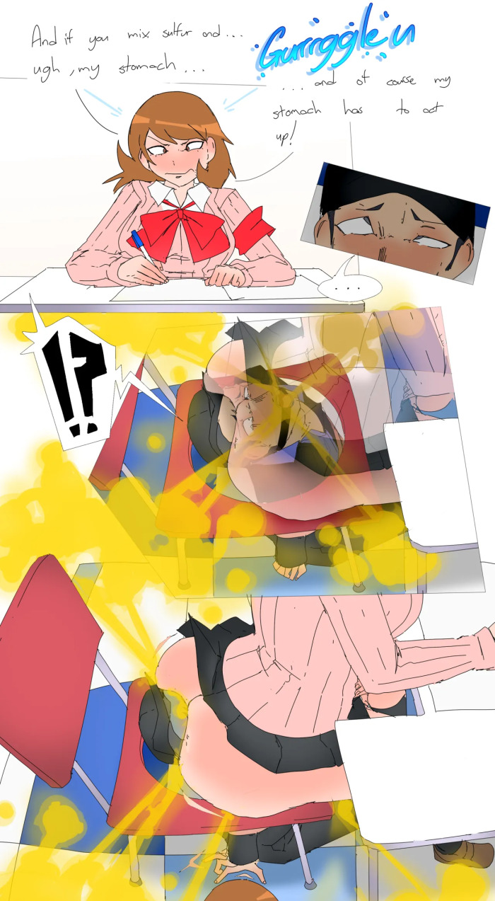 [Lazei] Junpei being used as a Chair by Persona 3 Girls