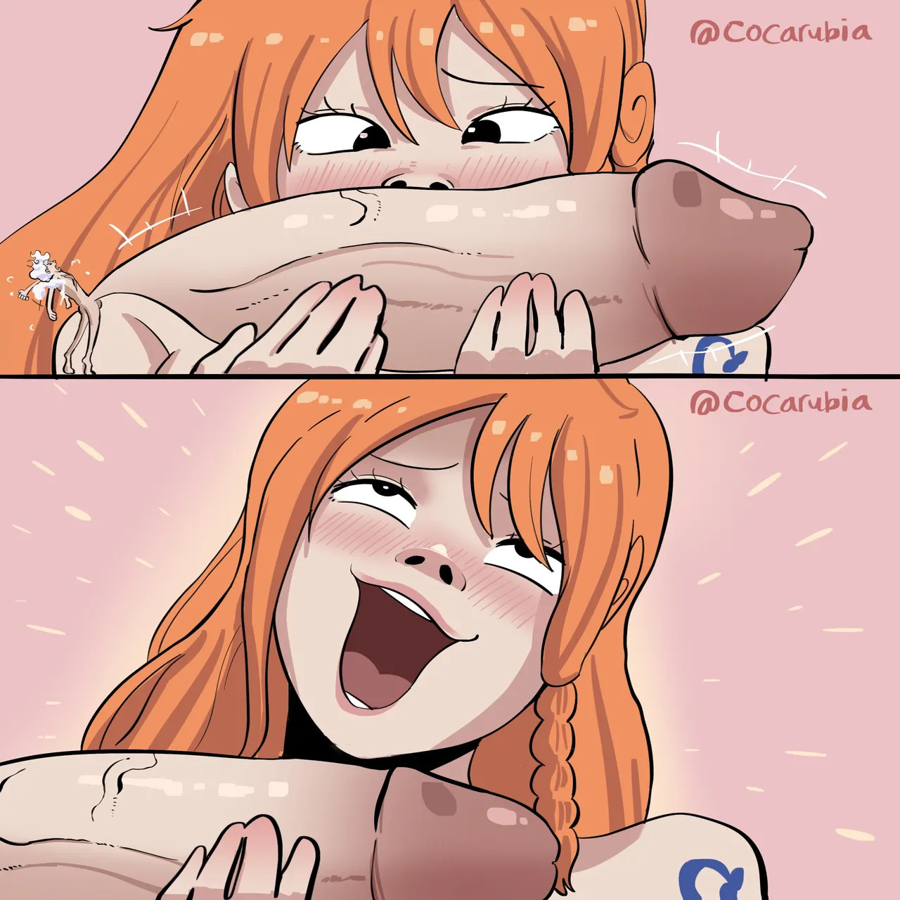 [Cocarubia] Gear 5 Luffy x Giantess Nami (One Piece) - Page 9