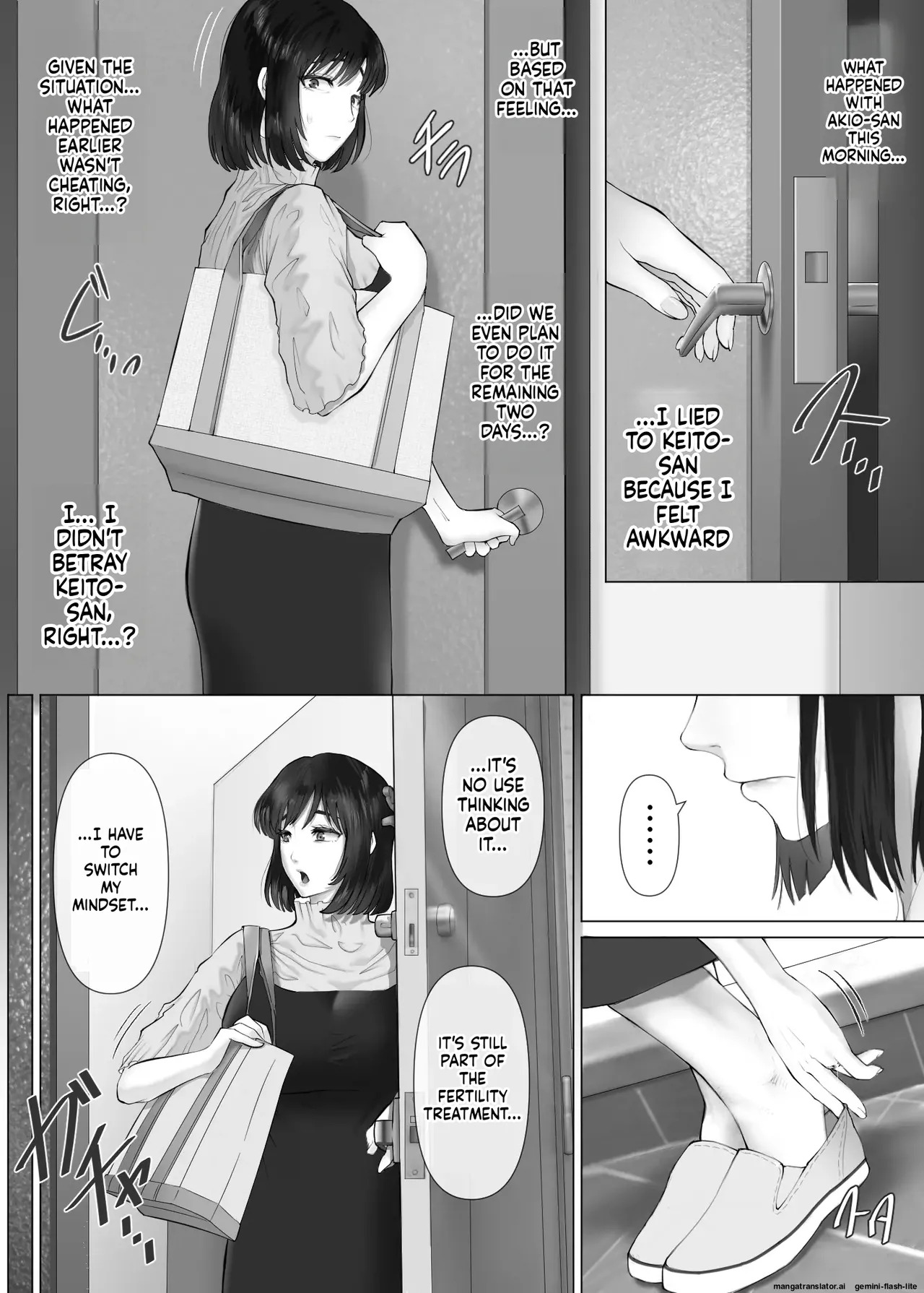[Mitsumitsu Niku (Hikitogu)] LeveChi na Swapping 3 ~Honrosareru Fuufu Hen~ - Page 24