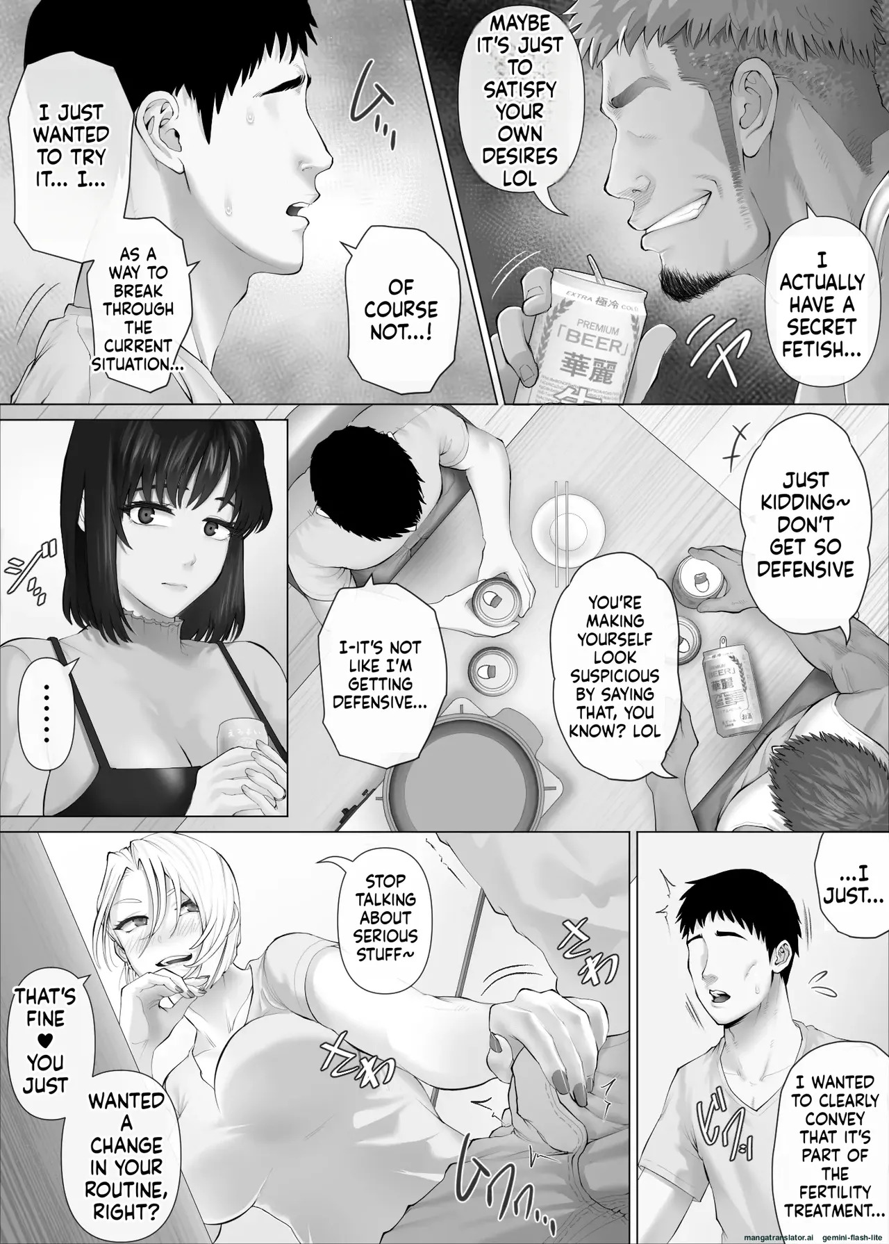 [Mitsumitsu Niku (Hikitogu)] LeveChi na Swapping 3 ~Honrosareru Fuufu Hen~ - Page 36