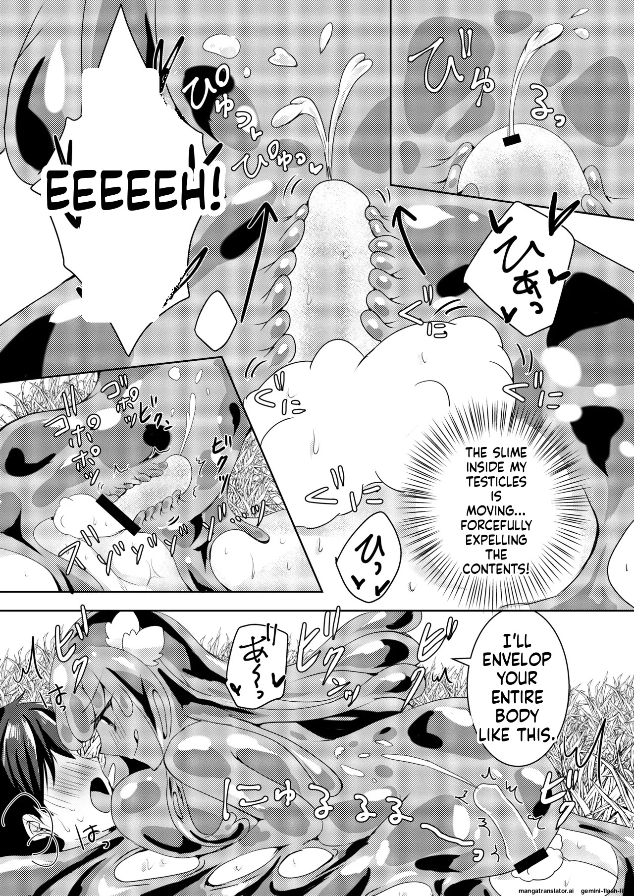 [Thrylos(suu)] Ikiri Yuusha-kun, saijaku monster no slime musume ni kanzen haiboku ~ nurunuru slime ni tsutsumare atsukare tainai shinnyuu! kyousei renzoku sakusei jigoku ~ (SCANMTL) - Page 18