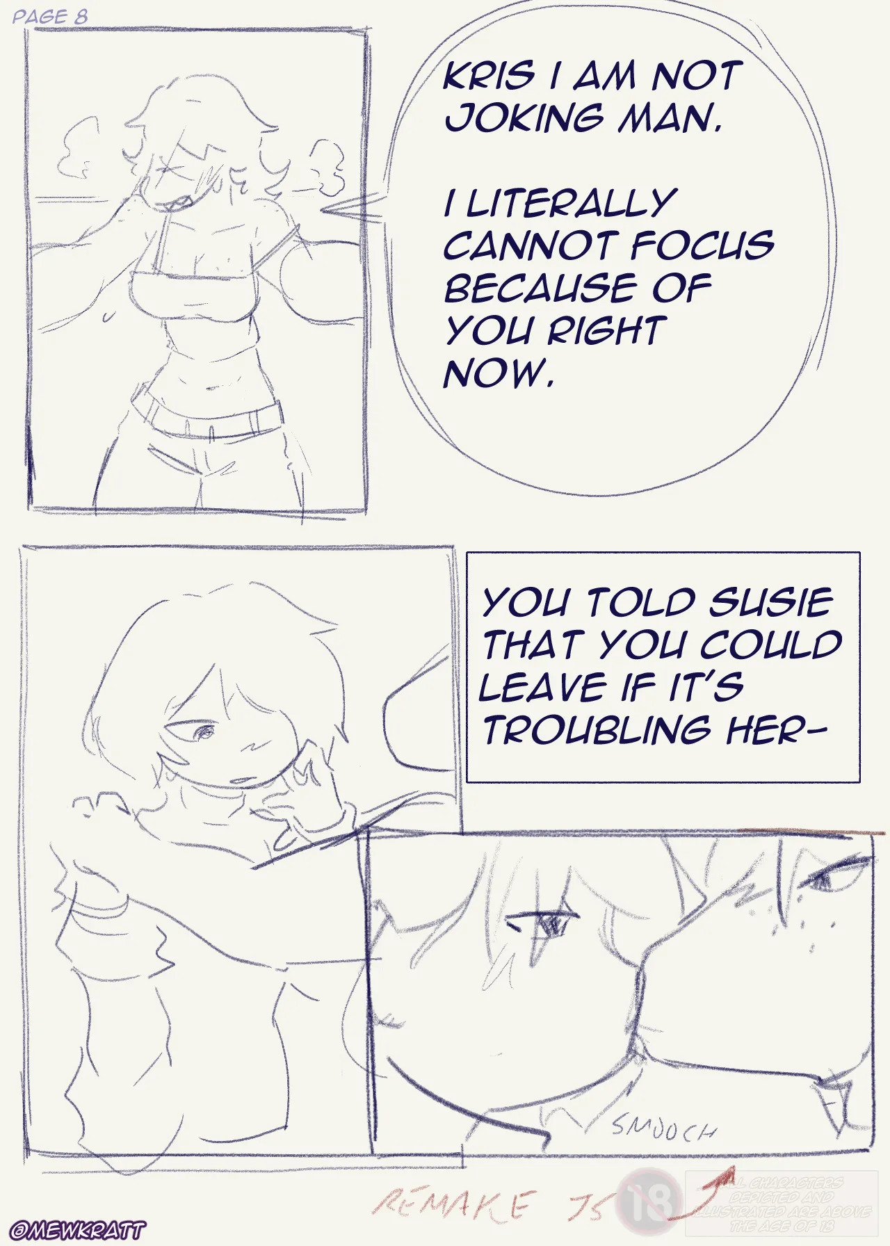 [MewKratt ] Totally Responsible Dorkmates (Deltarune) (WIP sketches) (Ongoing) - Page 10
