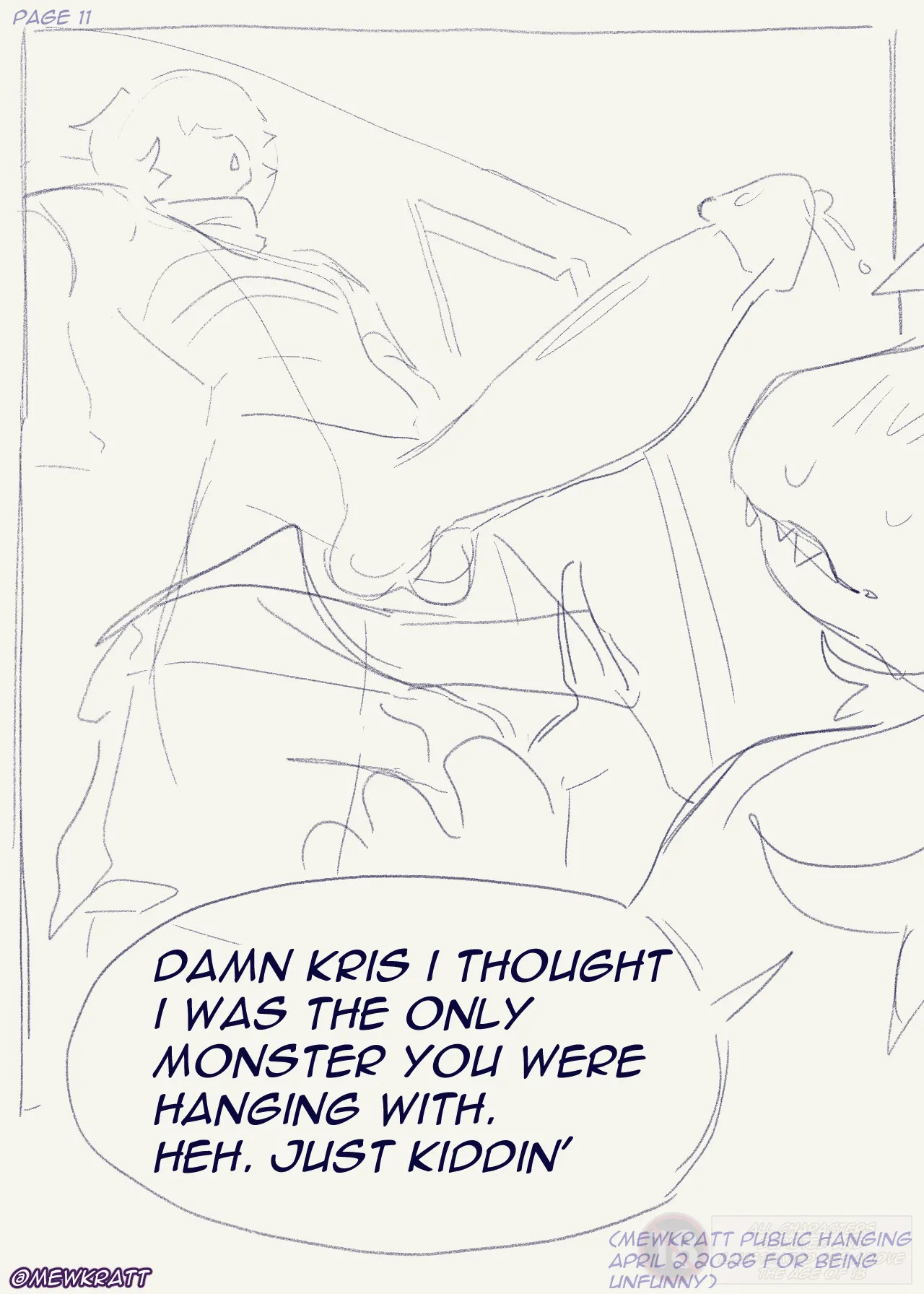 [MewKratt ] Totally Responsible Dorkmates (Deltarune) (WIP sketches) (Ongoing) - Page 13