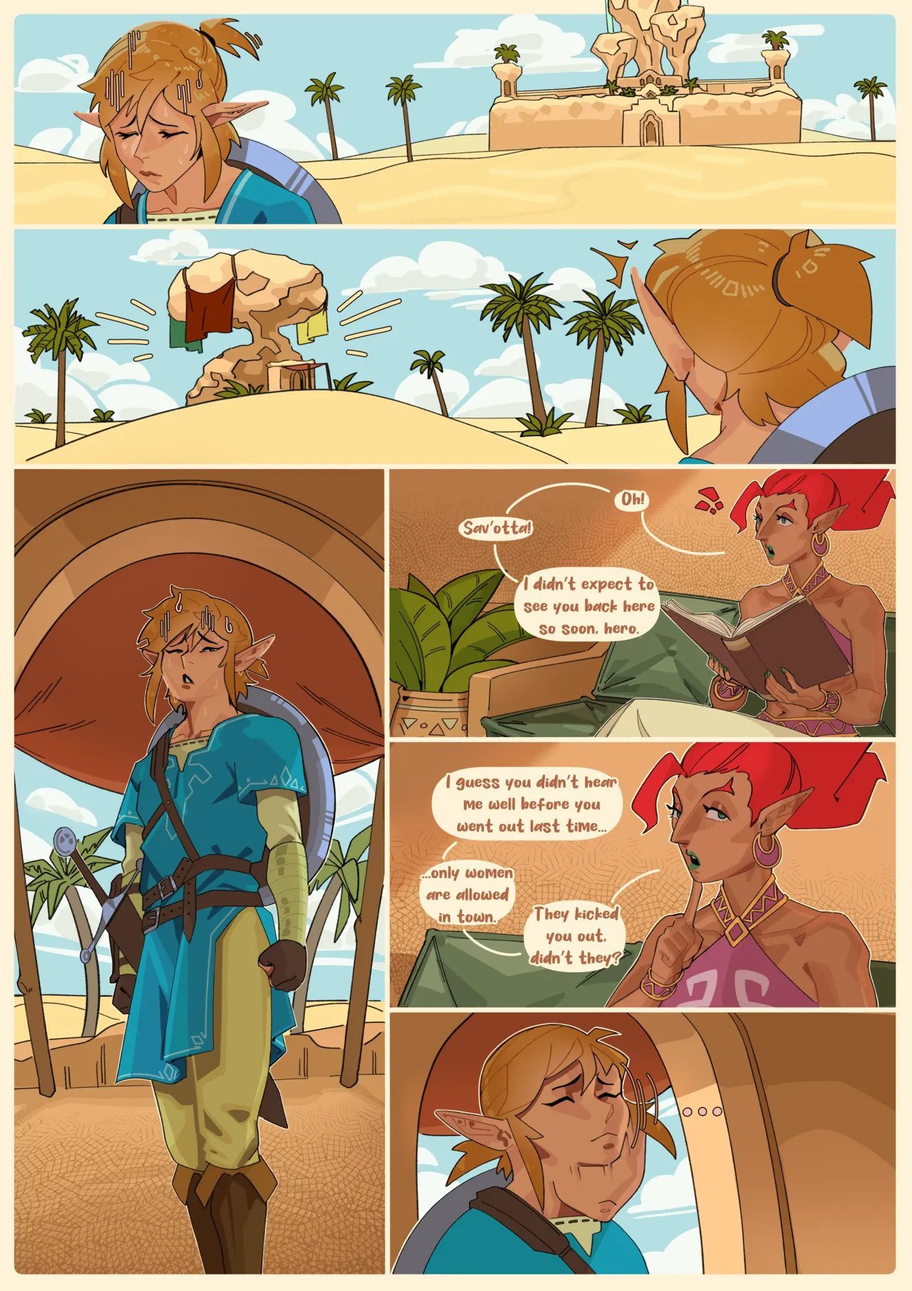 [GekkoNSFW] Sneaking into the Forbidden Town ch.1-2 (TLOZ: Breath of the Wild) [ongoing] - Page 11