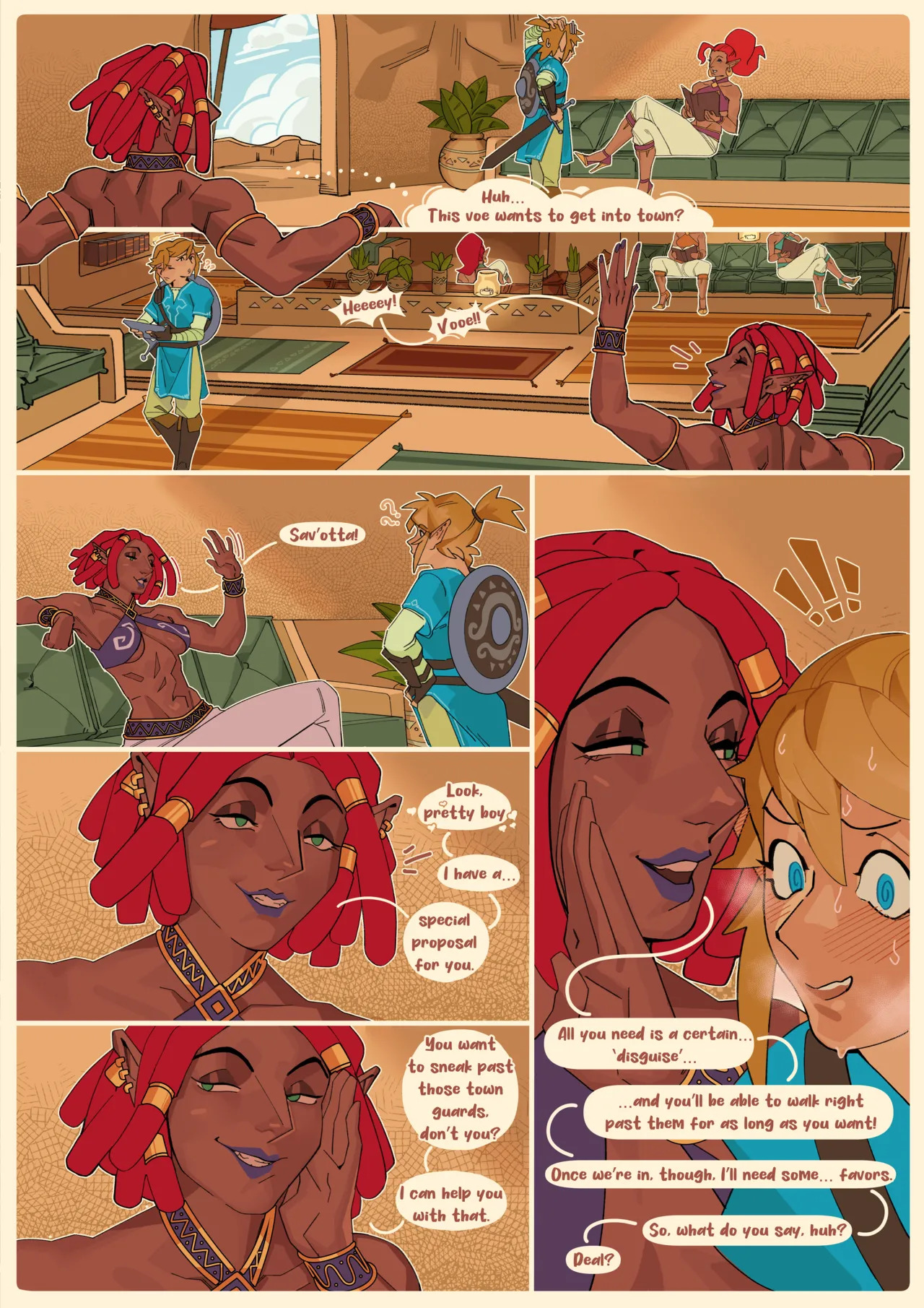 [GekkoNSFW] Sneaking into the Forbidden Town ch.1-2 (TLOZ: Breath of the Wild) [ongoing] - Page 12