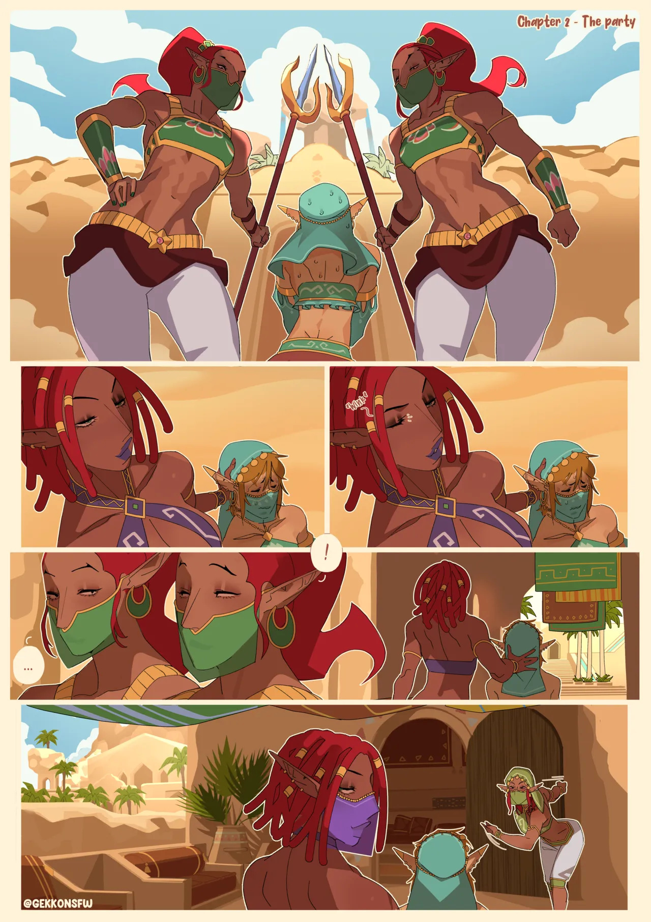 [GekkoNSFW] Sneaking into the Forbidden Town ch.1-2 (TLOZ: Breath of the Wild) [ongoing] - Page 32