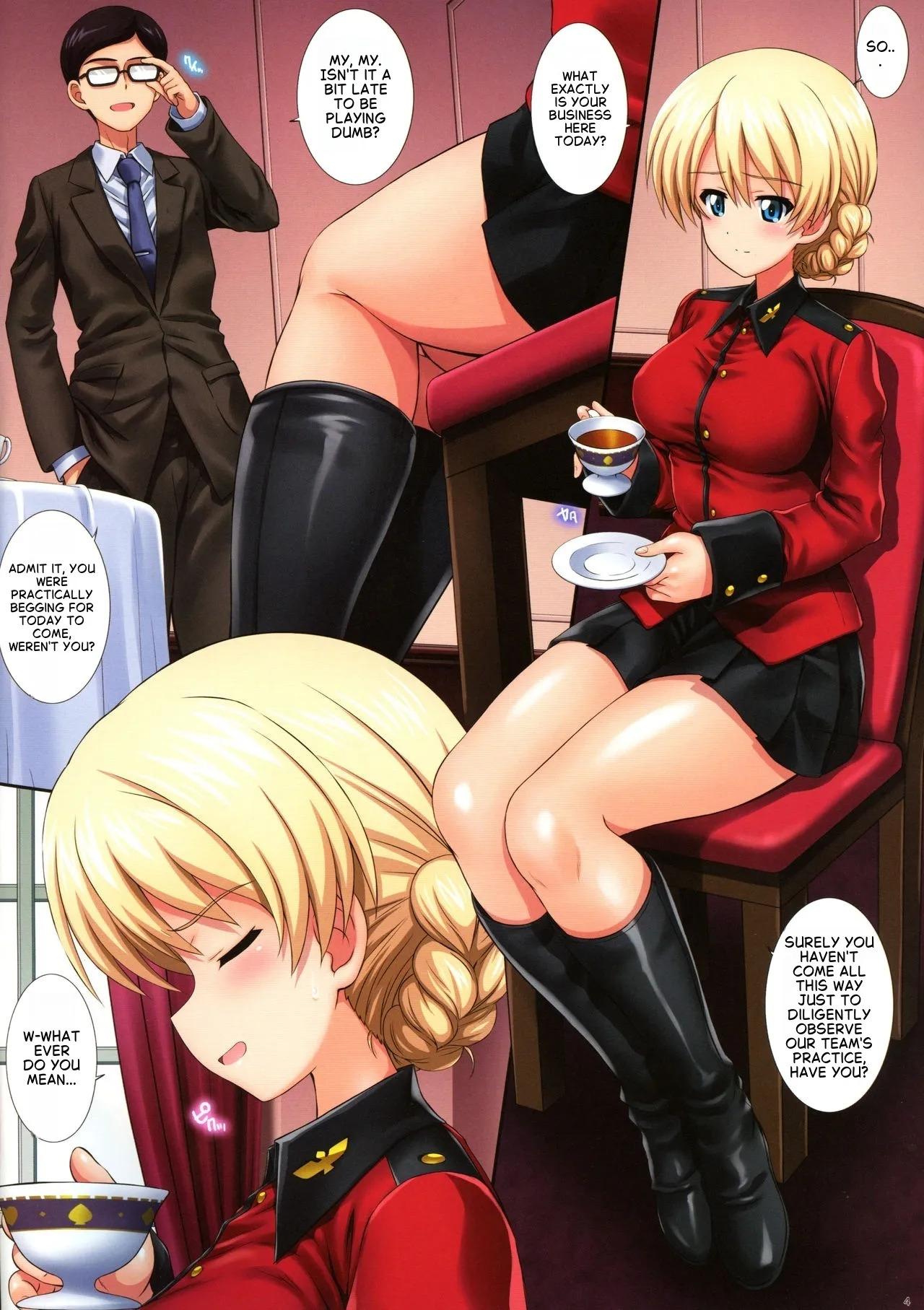 (C97) [Kamogawaya (Kamogawa Tanuki)] Gochuumon wa Koucha desu ka? 3 - Is the order a cup of tea? 3 (Girls und Panzer) [English] - Page 4