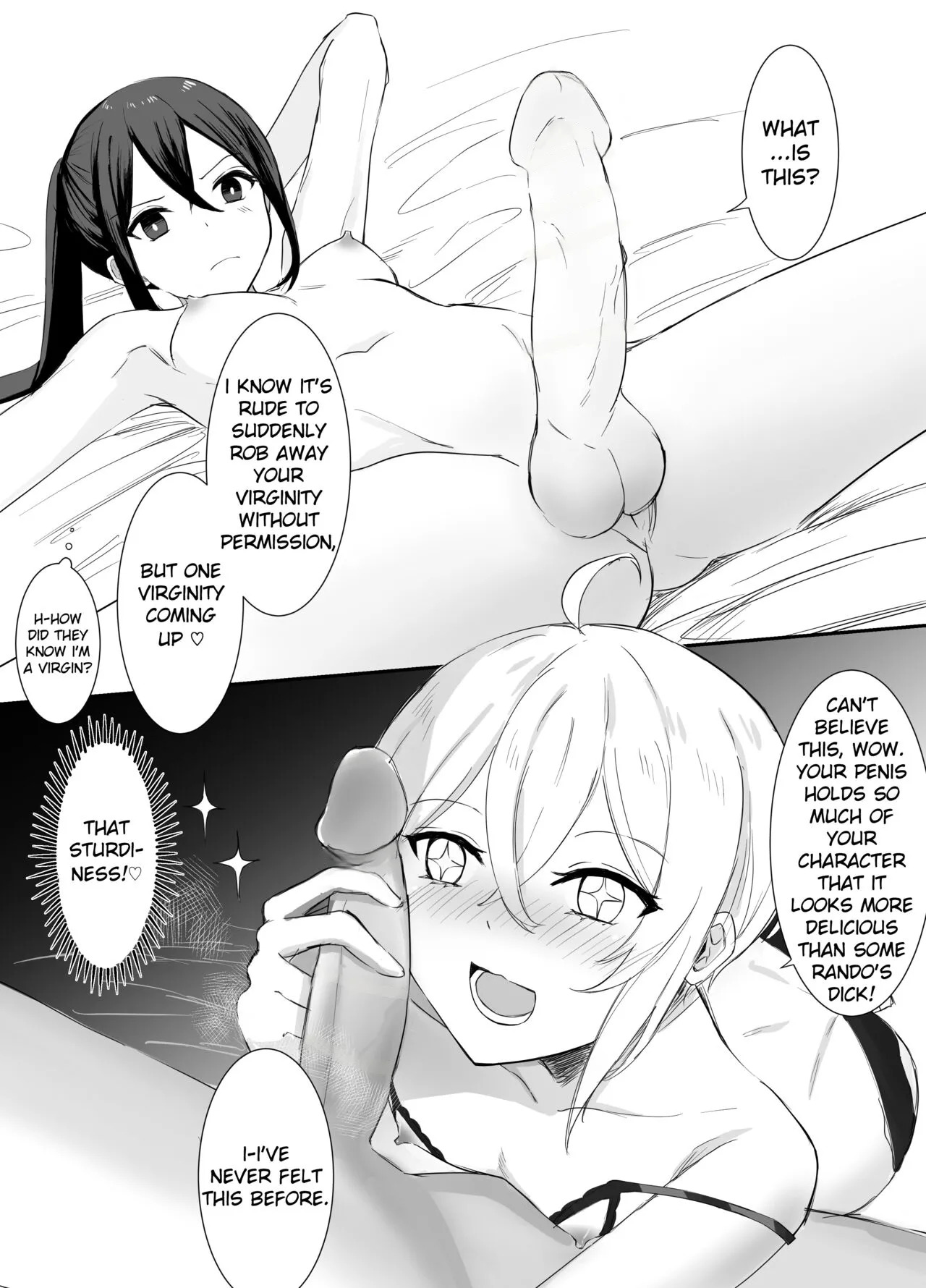 [Boukensha X no Sakaba (Boukensha C)] Maou Toubatsu Shippai Heroine Gisei Normal End de Utsu ni Natta Koutensei Futanari Kenshi to Otokonoko Shinkan no Hanashi | Crestfallen Futanari x Femboy Priest: Prepare to Cum Edition [English] [Decensored] - Page 21