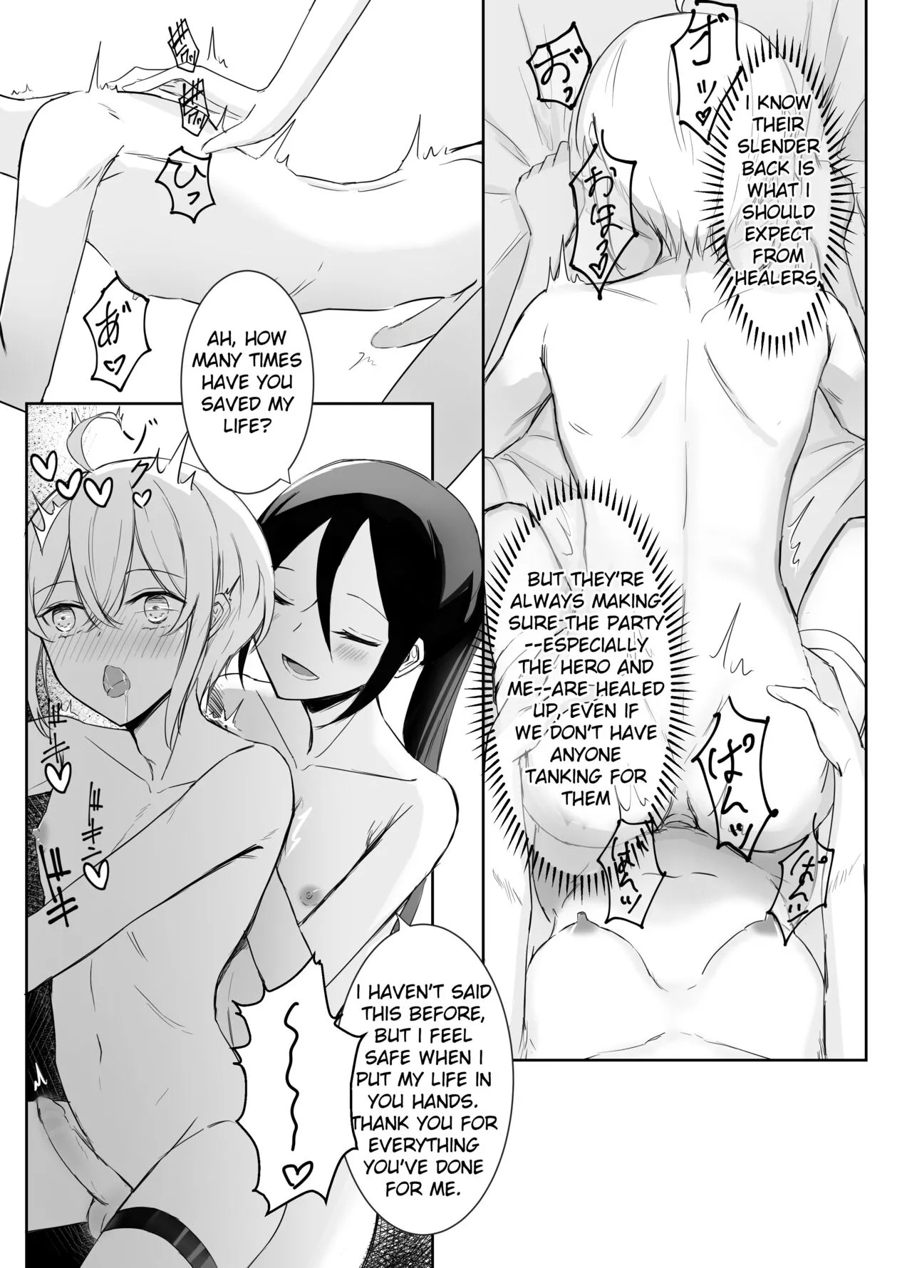 [Boukensha X no Sakaba (Boukensha C)] Maou Toubatsu Shippai Heroine Gisei Normal End de Utsu ni Natta Koutensei Futanari Kenshi to Otokonoko Shinkan no Hanashi | Crestfallen Futanari x Femboy Priest: Prepare to Cum Edition [English] [Decensored] - Page 29