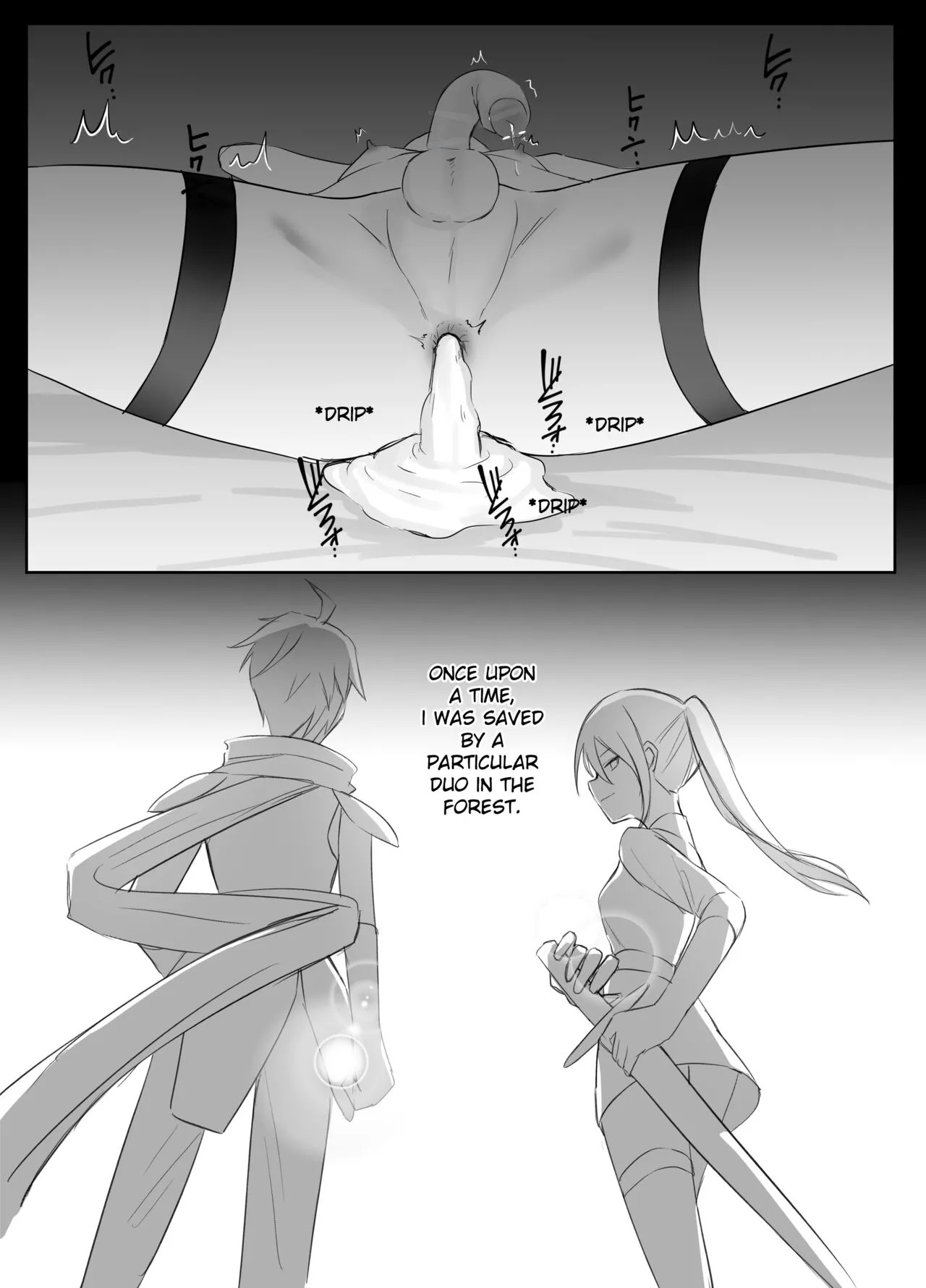 [Boukensha X no Sakaba (Boukensha C)] Maou Toubatsu Shippai Heroine Gisei Normal End de Utsu ni Natta Koutensei Futanari Kenshi to Otokonoko Shinkan no Hanashi | Crestfallen Futanari x Femboy Priest: Prepare to Cum Edition [English] [Decensored] - Page 35