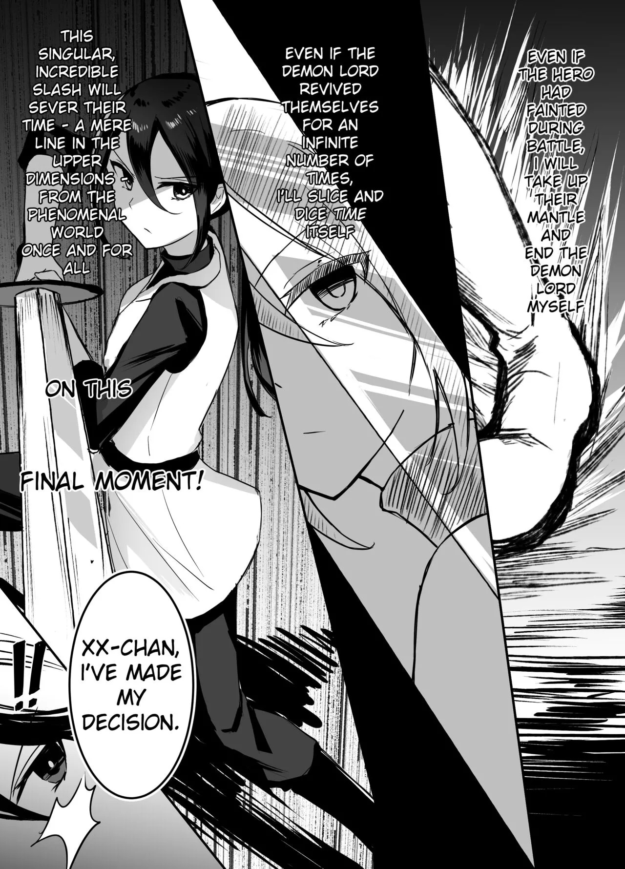 [Boukensha X no Sakaba (Boukensha C)] Maou Toubatsu Shippai Heroine Gisei Normal End de Utsu ni Natta Koutensei Futanari Kenshi to Otokonoko Shinkan no Hanashi | Crestfallen Futanari x Femboy Priest: Prepare to Cum Edition [English] [Decensored] - Page 4