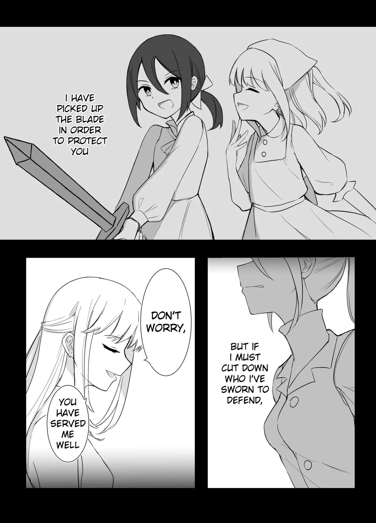 [Boukensha X no Sakaba (Boukensha C)] Maou Toubatsu Shippai Heroine Gisei Normal End de Utsu ni Natta Koutensei Futanari Kenshi to Otokonoko Shinkan no Hanashi | Crestfallen Futanari x Femboy Priest: Prepare to Cum Edition [English] [Decensored] - Page 6