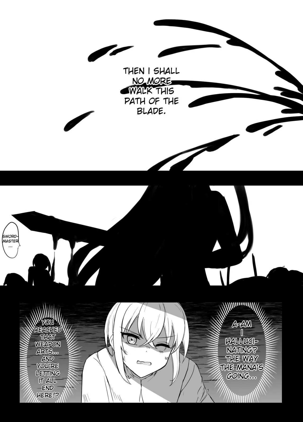 [Boukensha X no Sakaba (Boukensha C)] Maou Toubatsu Shippai Heroine Gisei Normal End de Utsu ni Natta Koutensei Futanari Kenshi to Otokonoko Shinkan no Hanashi | Crestfallen Futanari x Femboy Priest: Prepare to Cum Edition [English] [Decensored] - Page 7