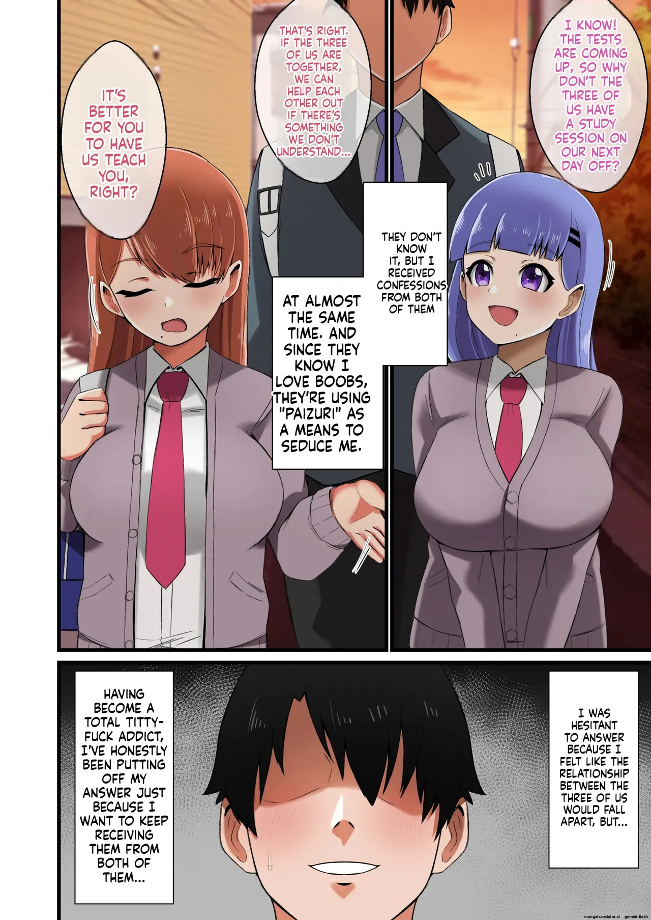Futago Shimai Kara Kokuhaku Saretakedo Kimerarenaikara Paizuri de Erabu Koto ni Shita Hanashi - Page 10