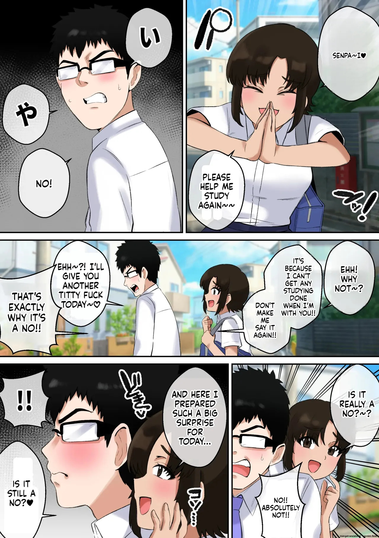 Namaiki Aho Kouhai no Paizuri no Mae de wa Baka ni Naru Boku - Page 17
