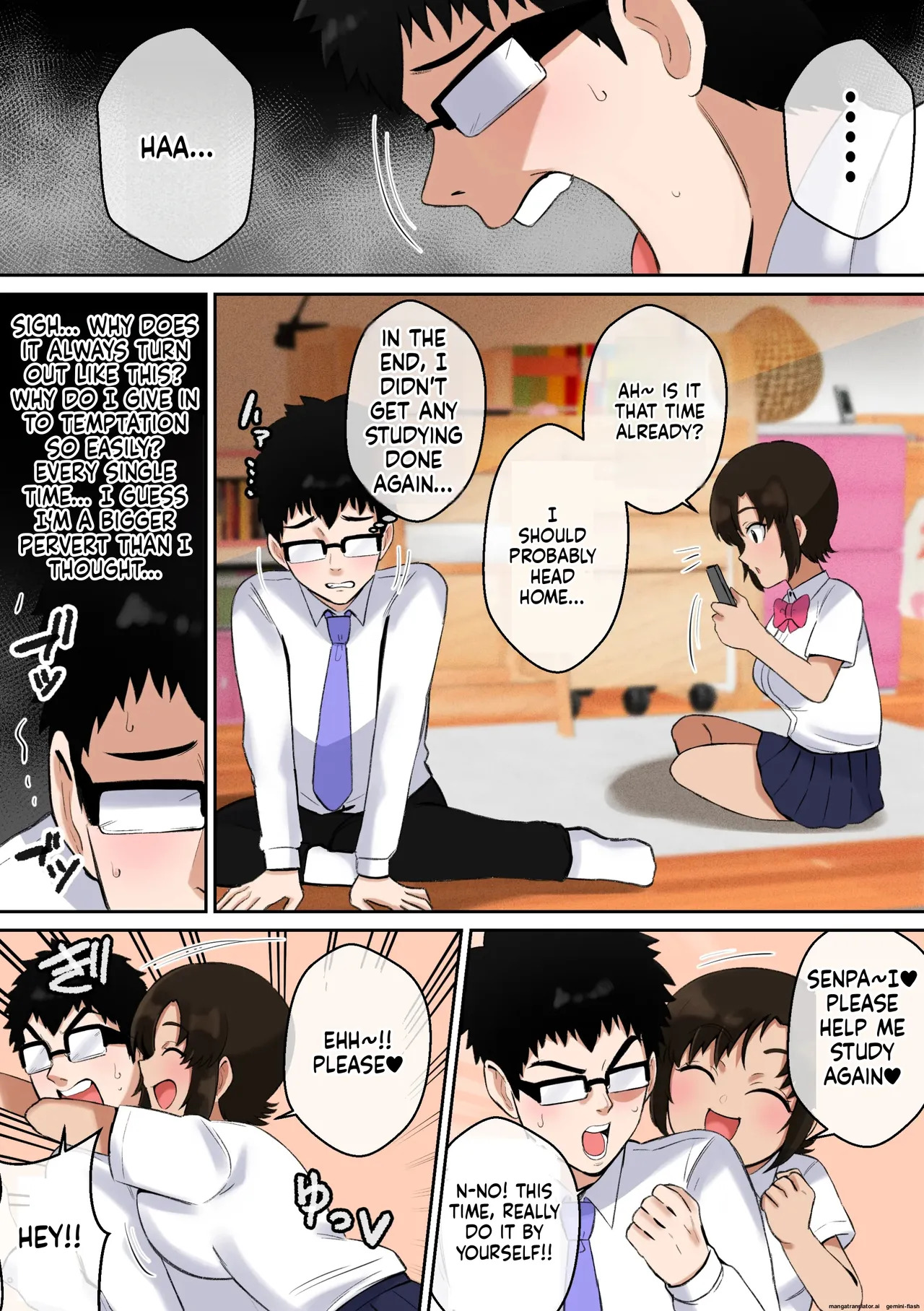 Namaiki Aho Kouhai no Paizuri no Mae de wa Baka ni Naru Boku - Page 28