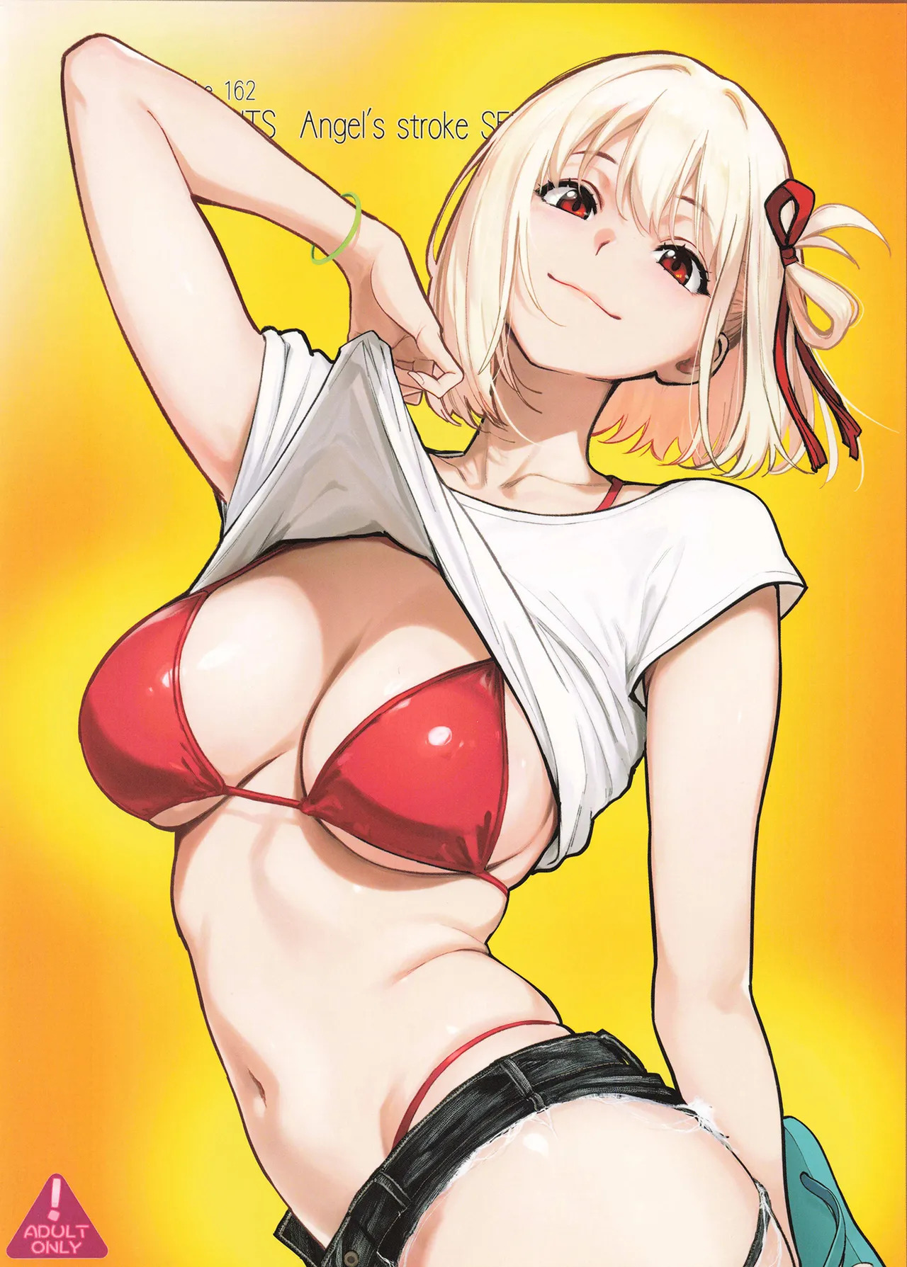 [AXZ (Kutani)] Angel's stroke 162 Kuro Reco CASE 3 JK Seishori Mane Charao Buin to Dosukebe Bukatsu Kaikan Chitsunai Shasei (Lycoris Recoil) [Digital] - Page 22