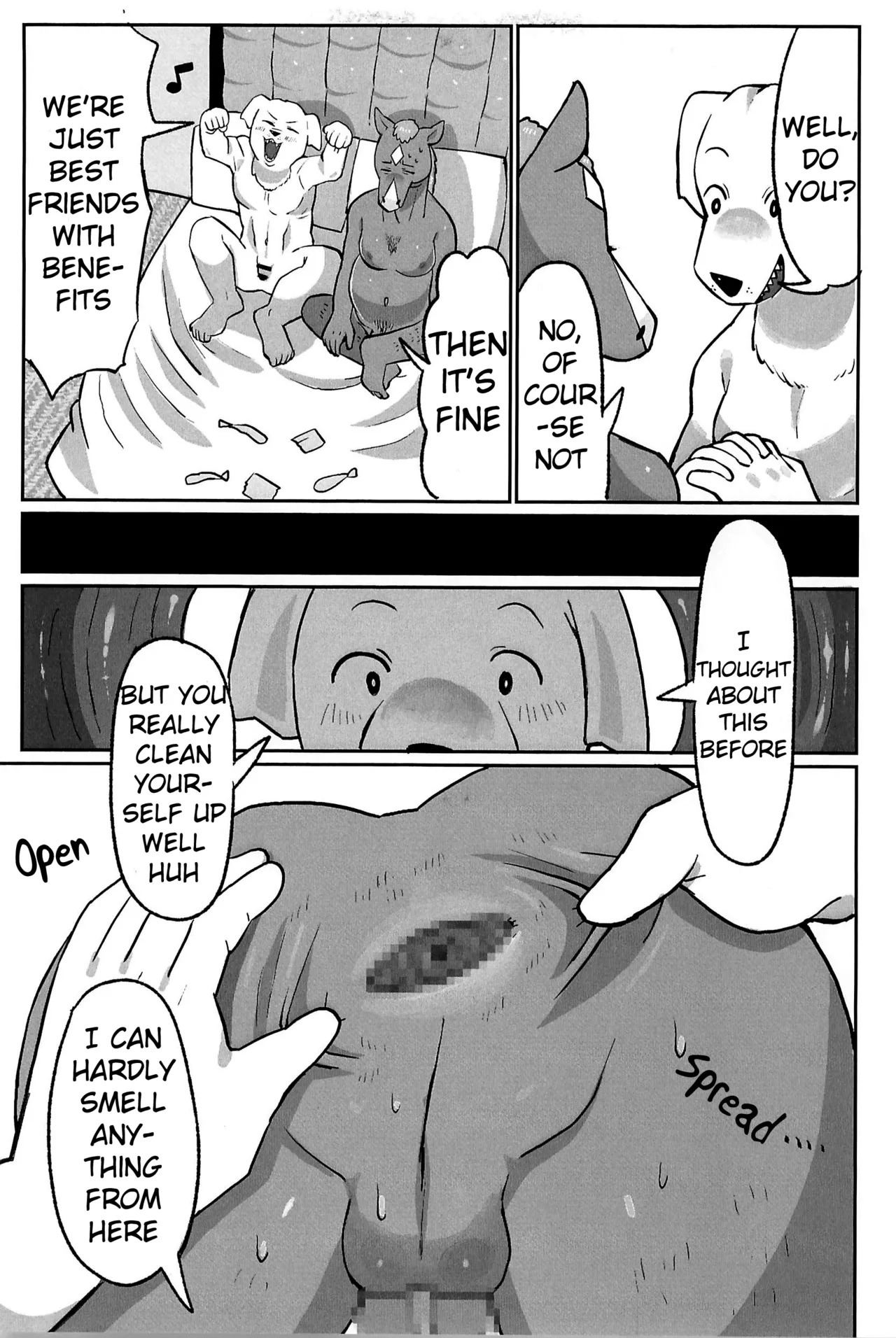 (Shinshun Kemoket 11) [hanamuke (Igarashi Hazuki)] Can I beat a dog's dick? Let's Find Out!! (BoJack Horseman) - Page 13