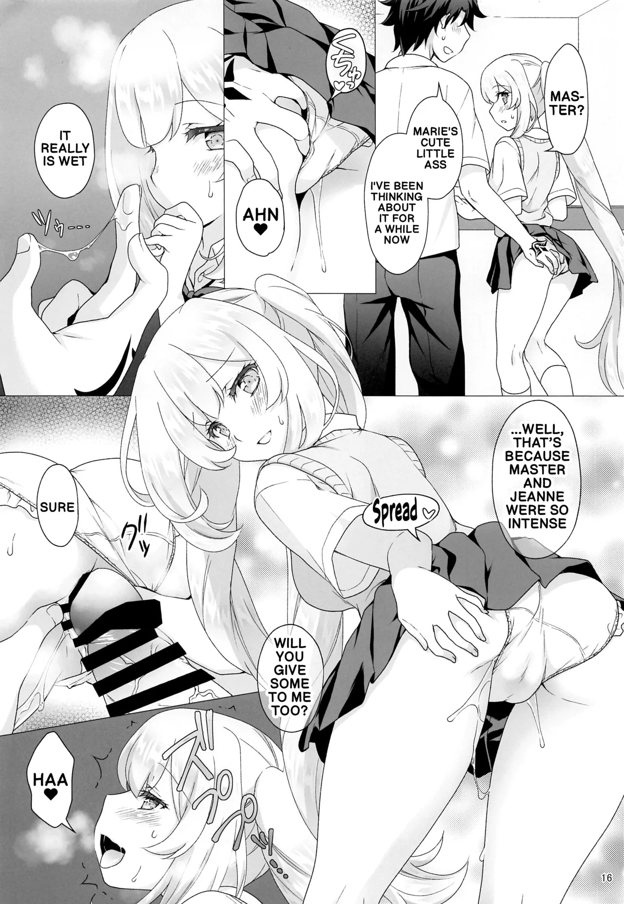 [Marimo-ya (Mori Marimo)] CHALDEA GIRLS COLLECTION Jeanne & Marie high school uniform Sex-filled book (FateGrand Order) (English) - Page 15