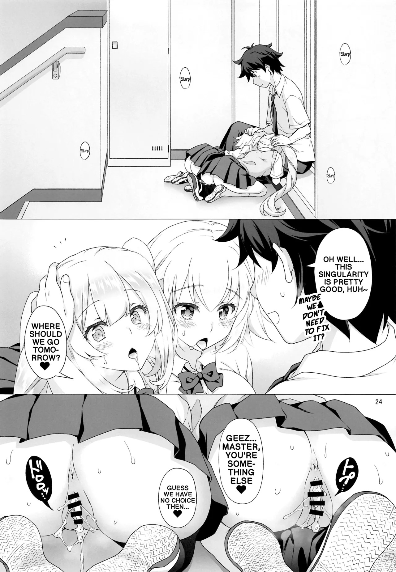 [Marimo-ya (Mori Marimo)] CHALDEA GIRLS COLLECTION Jeanne & Marie high school uniform Sex-filled book (FateGrand Order) (English) - Page 23