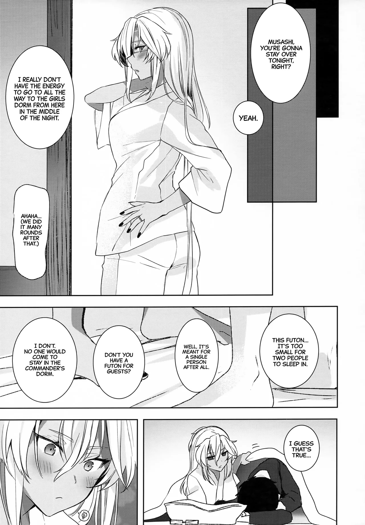 (Gunreibu Shuho Goudou Enshuu Reiwa Sannen Touki) Musashi-san no Yoru Jijou Hisho-kan no Sajikagen-hen | Musashi's Nightly Affairs: The Secretary Ship's Determination -(Kantai Collection -KanColle-) [English] [CarlJPTL] - Page 52