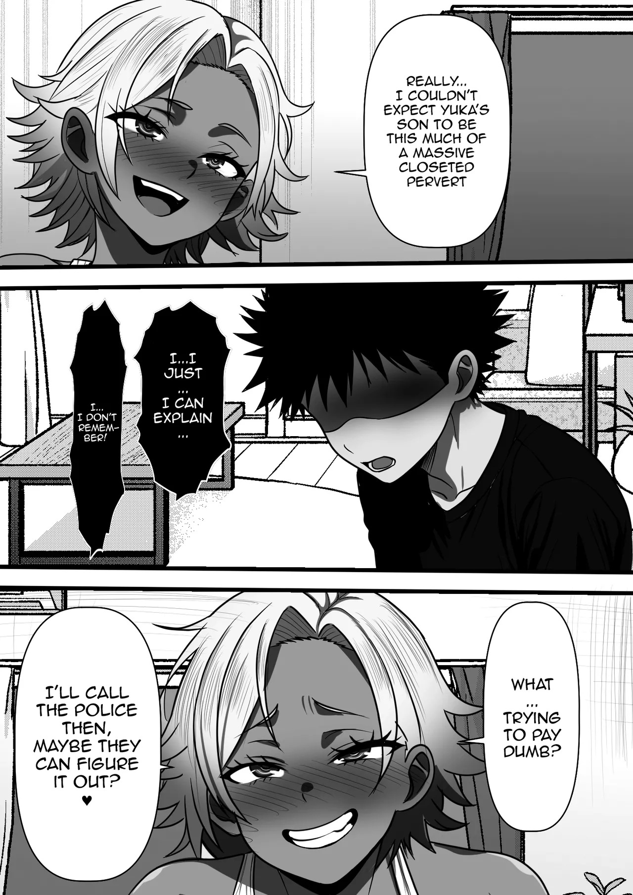 [Furitendou] Mob Danshi datta Ore ga Haha no Kouhai no YanMama o Haramaseru made no Hanashi [English] {Doujins.com} - Page 19