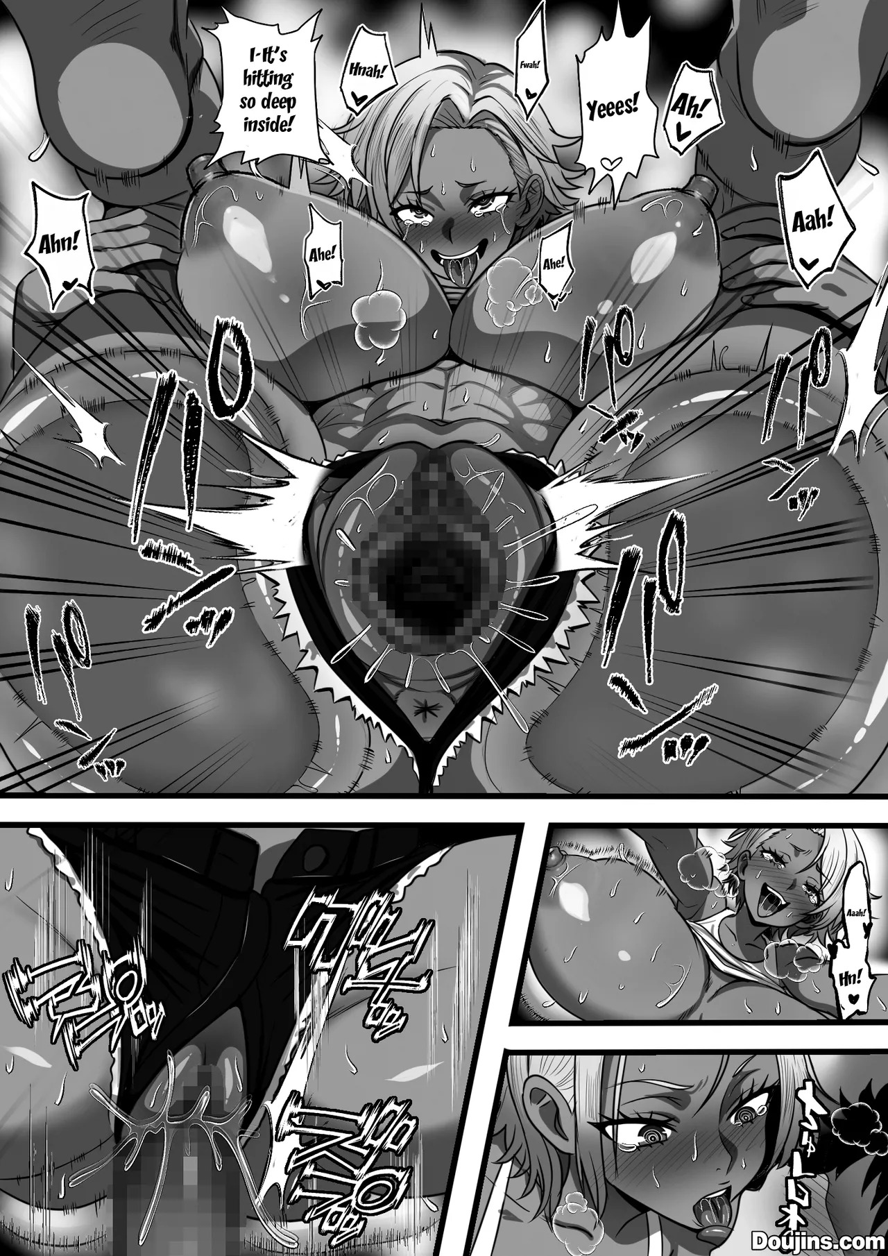 [Furitendou] Mob Danshi datta Ore ga Haha no Kouhai no YanMama o Haramaseru made no Hanashi [English] {Doujins.com} - Page 38