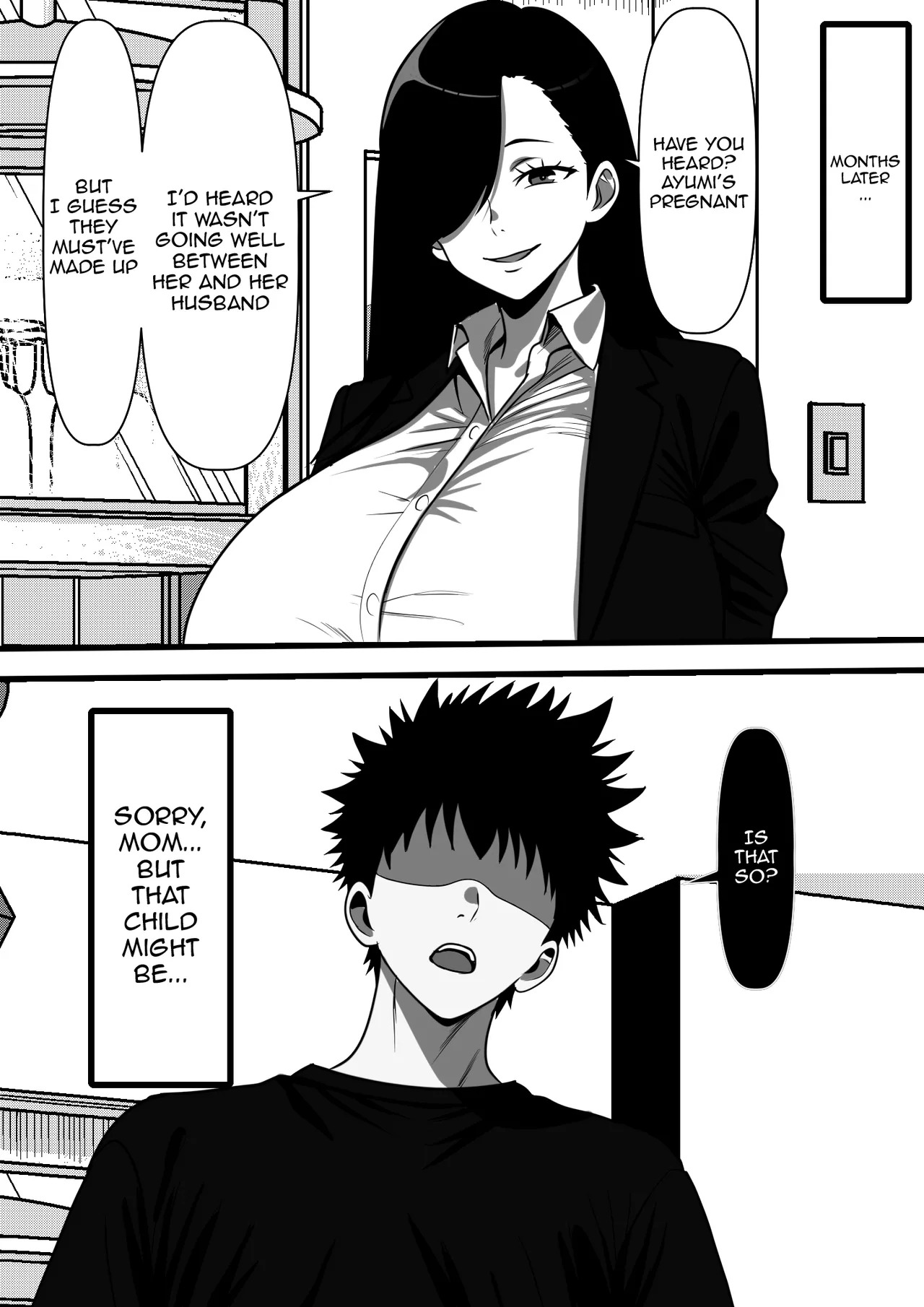 [Furitendou] Mob Danshi datta Ore ga Haha no Kouhai no YanMama o Haramaseru made no Hanashi [English] {Doujins.com} - Page 40