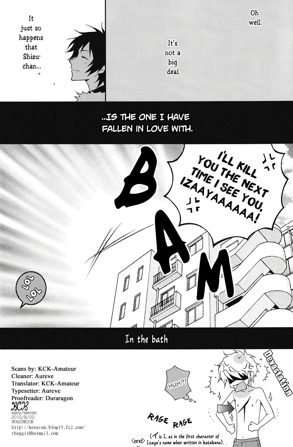 [Keenism] Please, Be Careful About Romance -- Durarara dj [Eng] {KCK-Amateur Scans} - Page 33