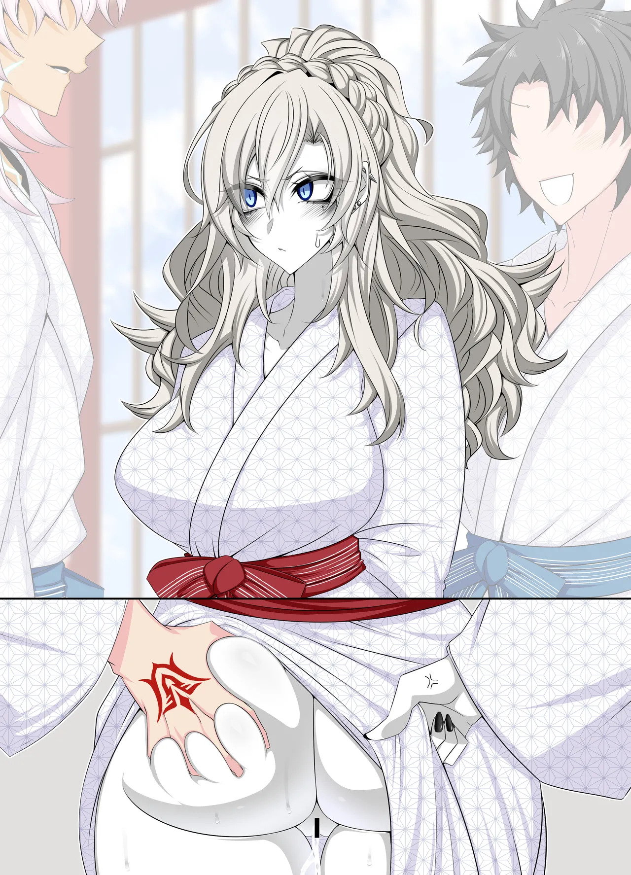 [Aogiri] Pure Love NTR Cheating Sex with Kriemhild 10 [Fingering Challenge in Front of Her Husband] (Fate⁄Grand Order) - Page 38