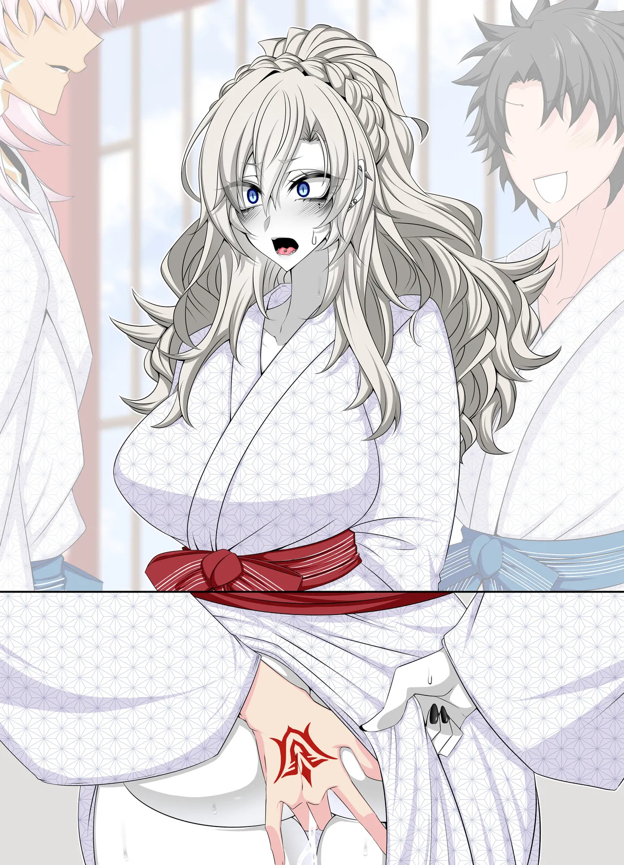 [Aogiri] Pure Love NTR Cheating Sex with Kriemhild 10 [Fingering Challenge in Front of Her Husband] (Fate⁄Grand Order) - Page 39
