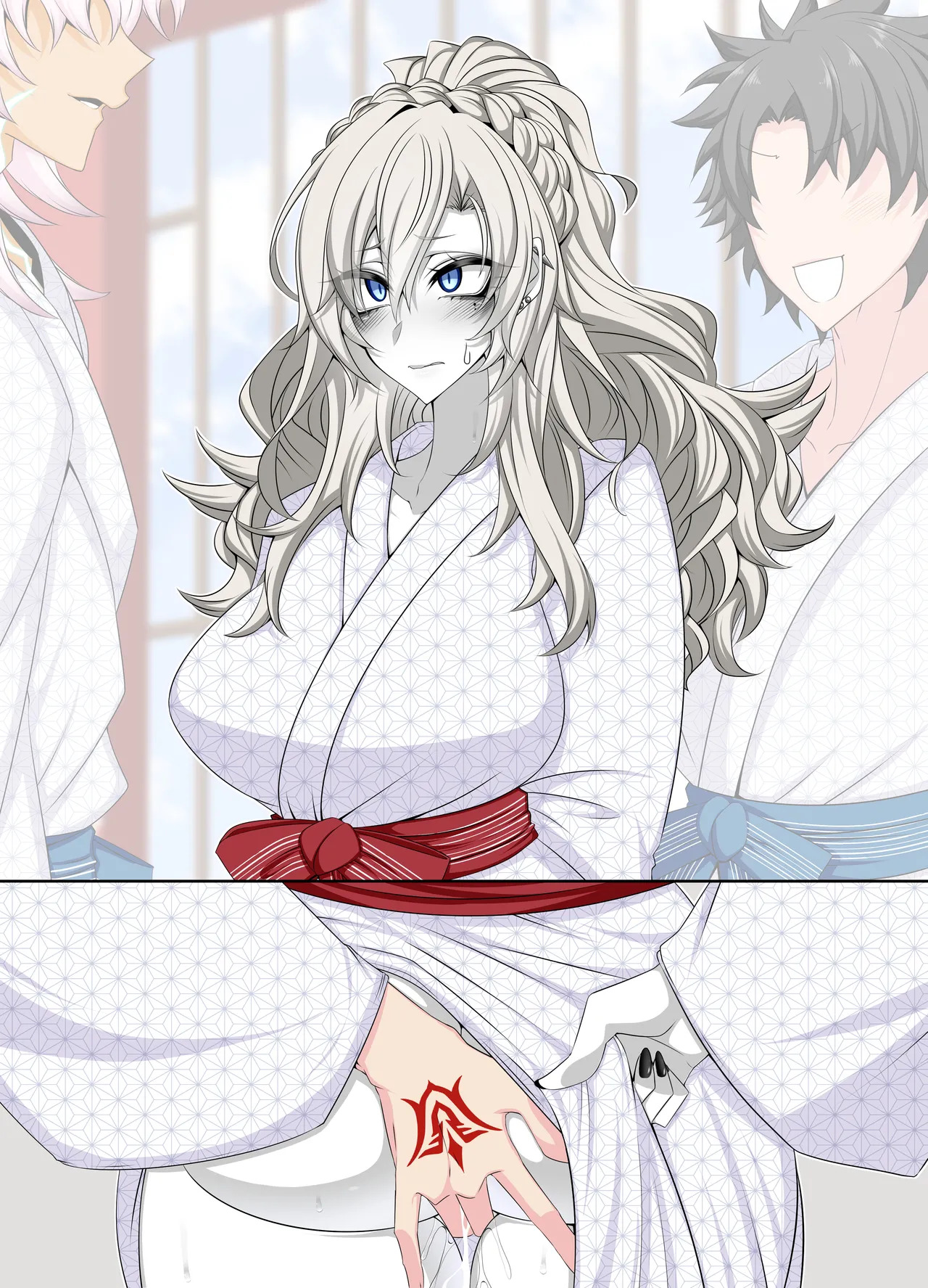 [Aogiri] Pure Love NTR Cheating Sex with Kriemhild 10 [Fingering Challenge in Front of Her Husband] (Fate⁄Grand Order) - Page 40
