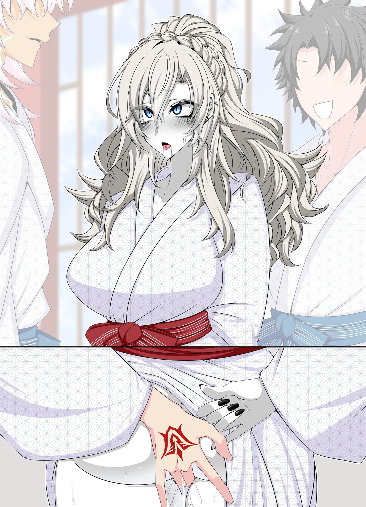 [Aogiri] Pure Love NTR Cheating Sex with Kriemhild 10 [Fingering Challenge in Front of Her Husband] (Fate⁄Grand Order) - Page 41