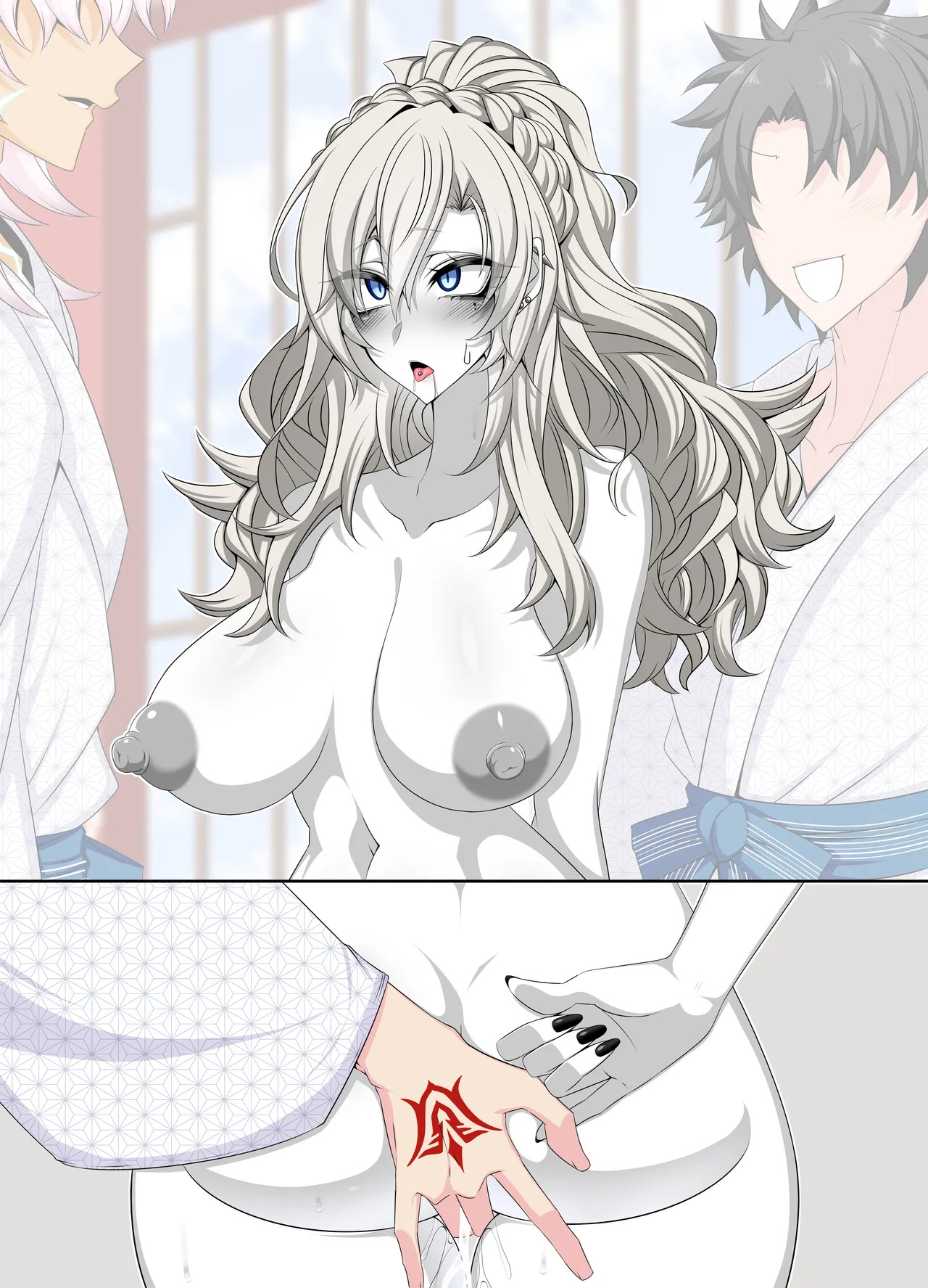 [Aogiri] Pure Love NTR Cheating Sex with Kriemhild 10 [Fingering Challenge in Front of Her Husband] (Fate⁄Grand Order) - Page 53
